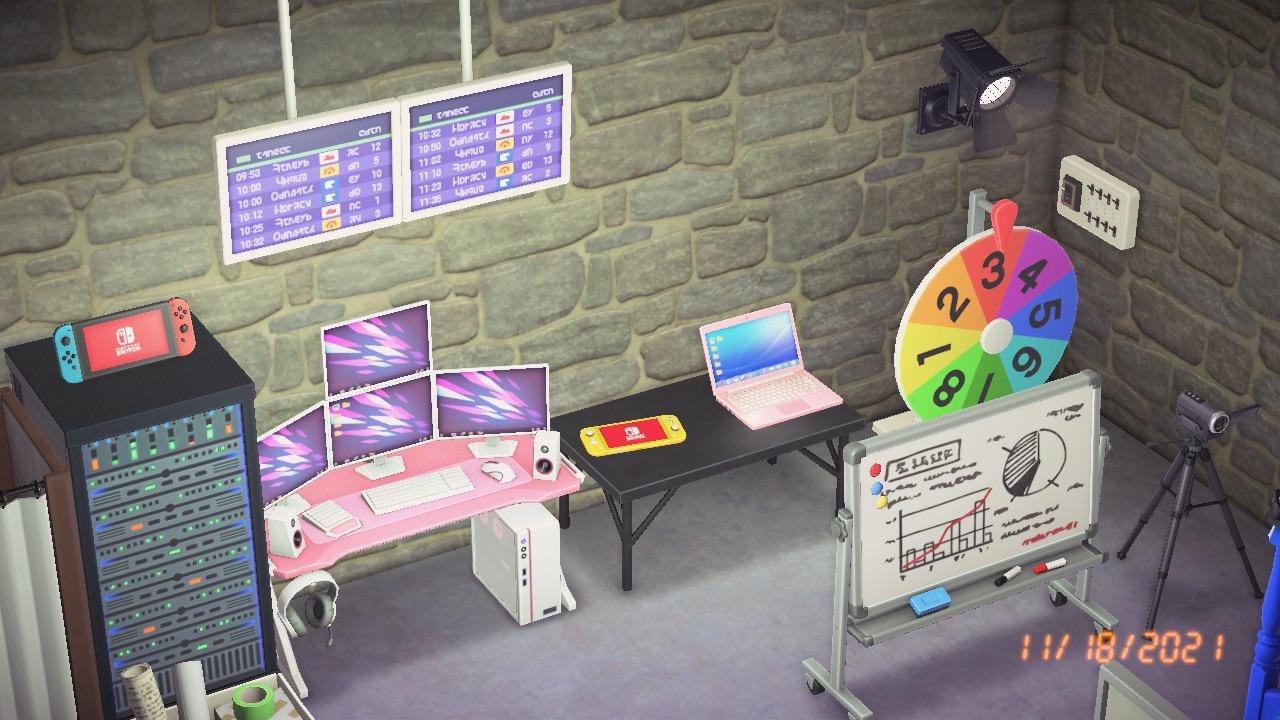 I made a streaming/camming room. There was a gaming desk and dual