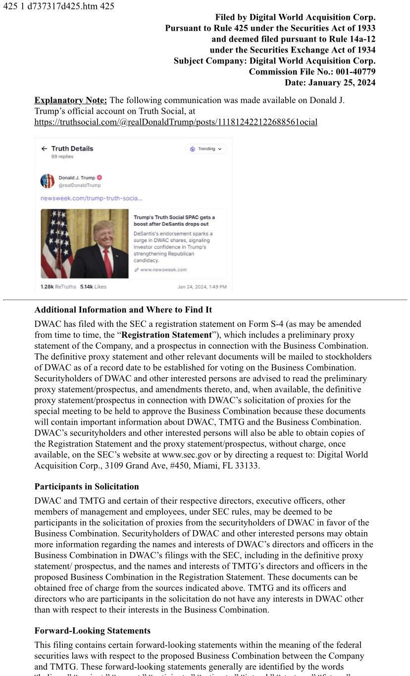 Still don't understand link between trump and PHUN, but here we are, To