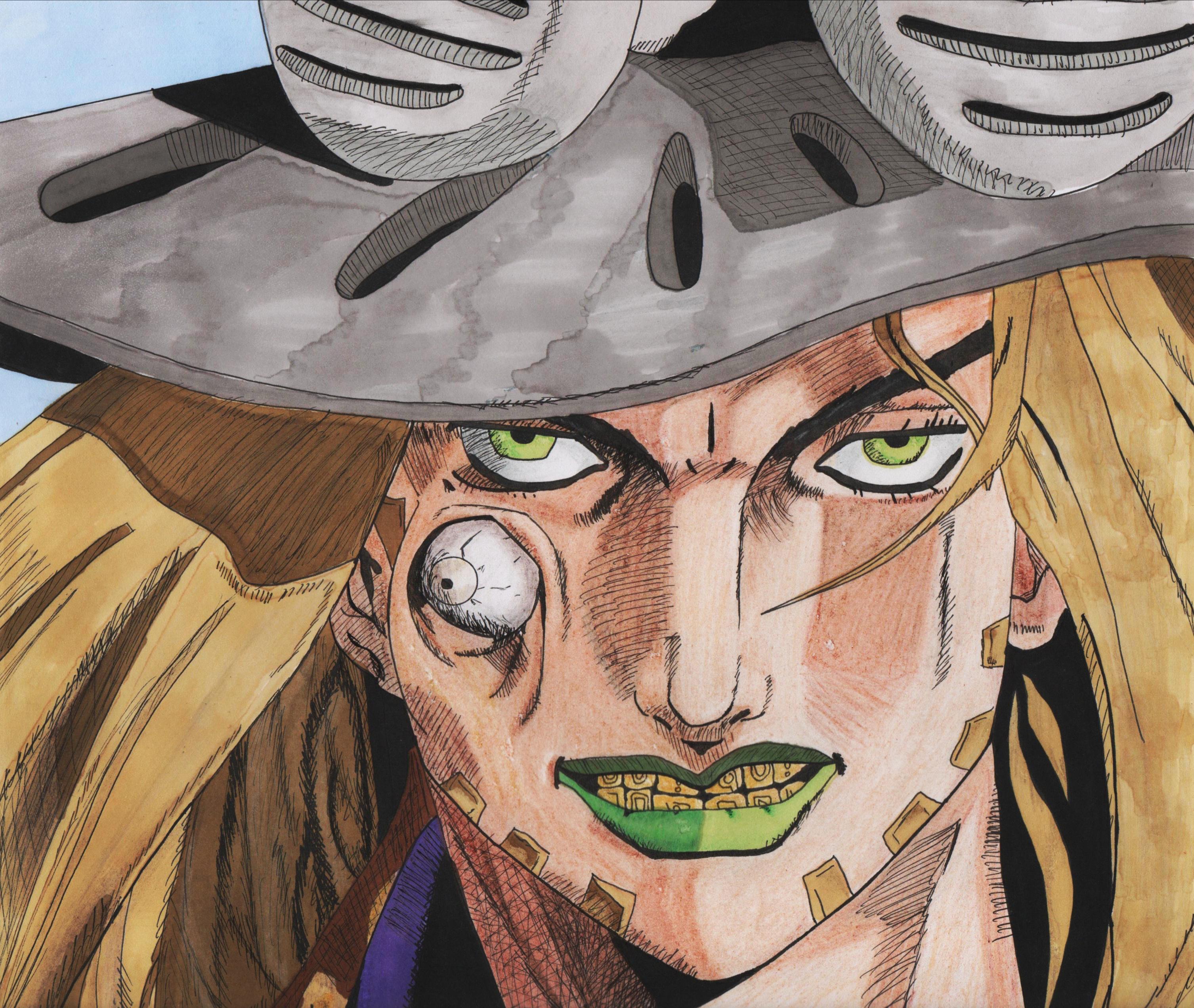 My fanart of gyro zeppeli, it took me 3 days! r/StardustCrusaders