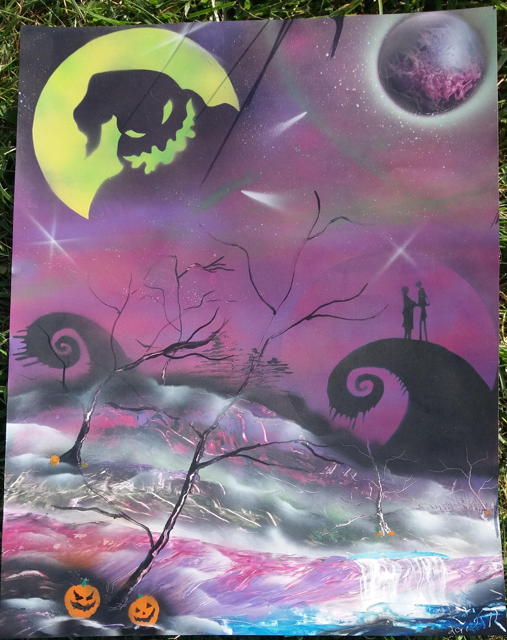 Spray Paint Poster Board