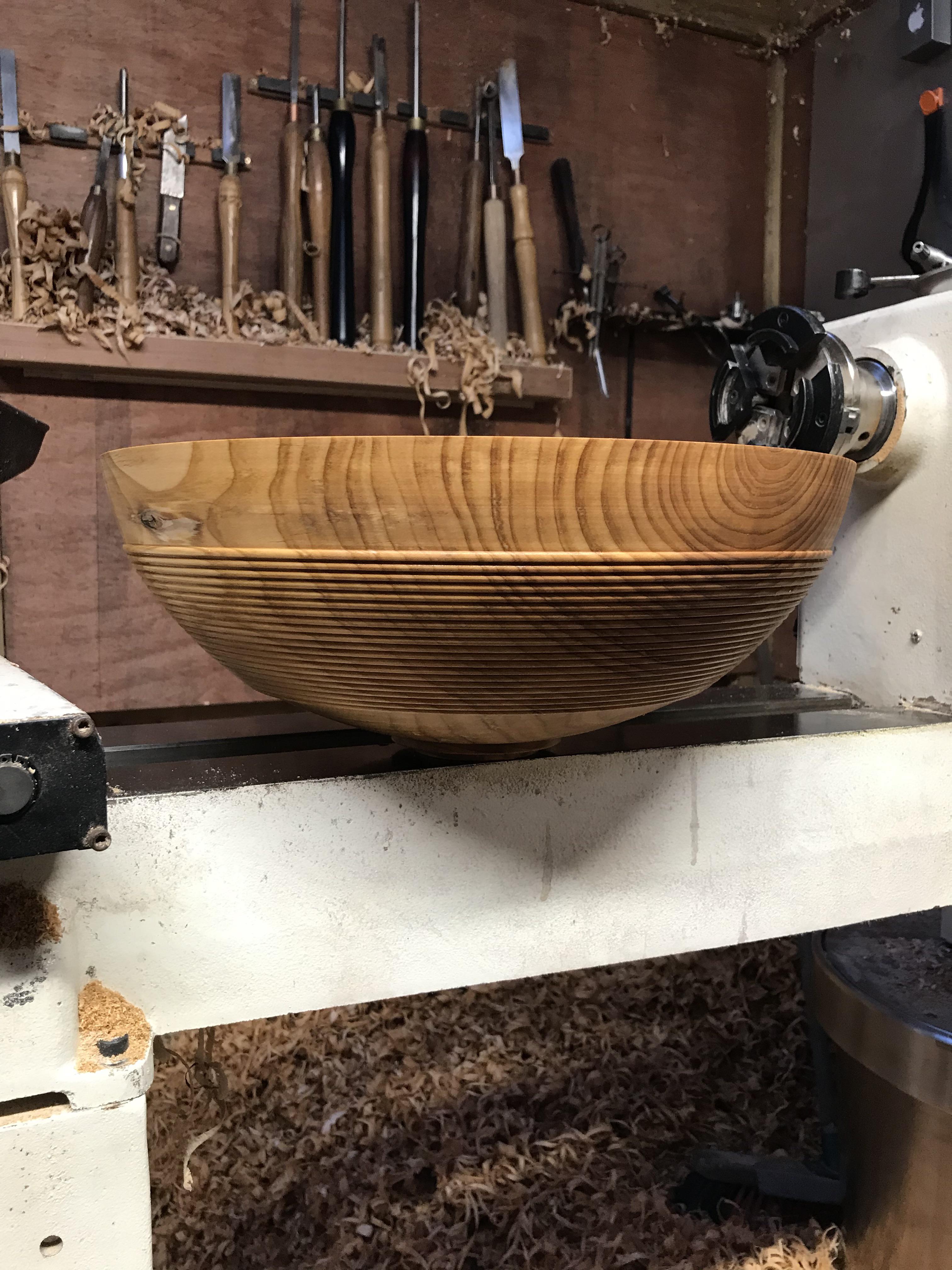 Just got to wait for this alder to warp r/turning