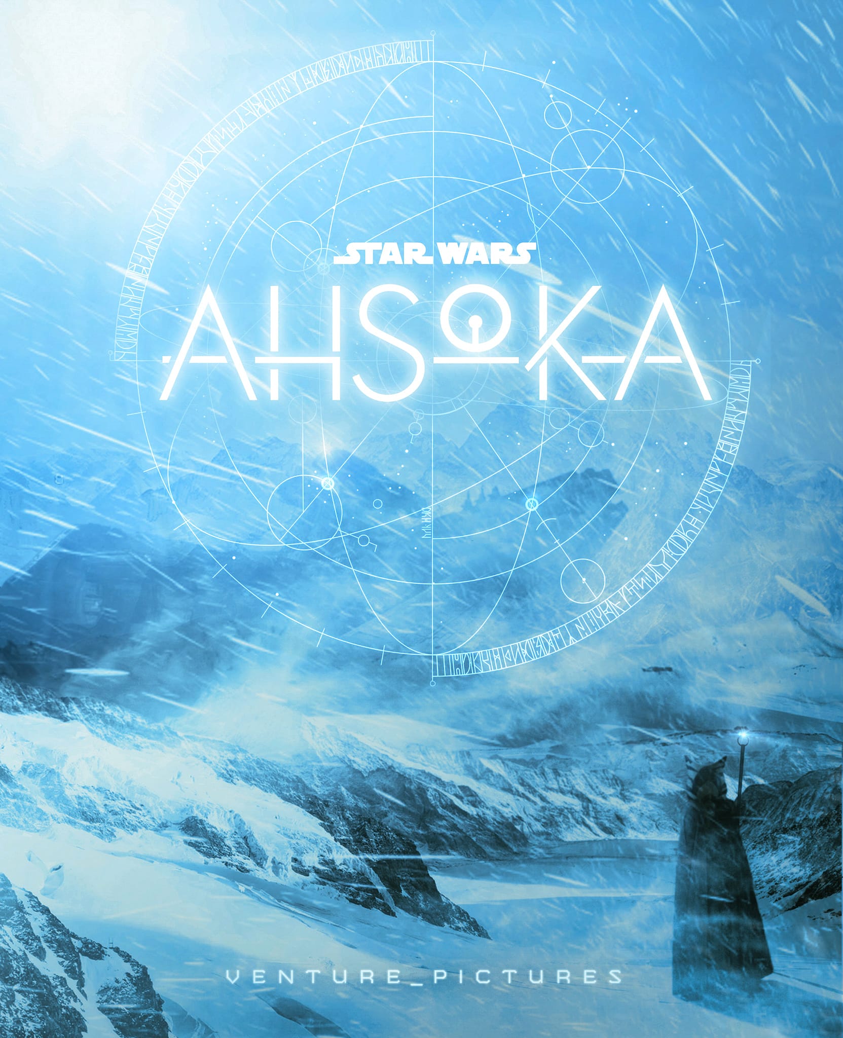 A fan art concept poster I made for the AHSOKA Disney Plus