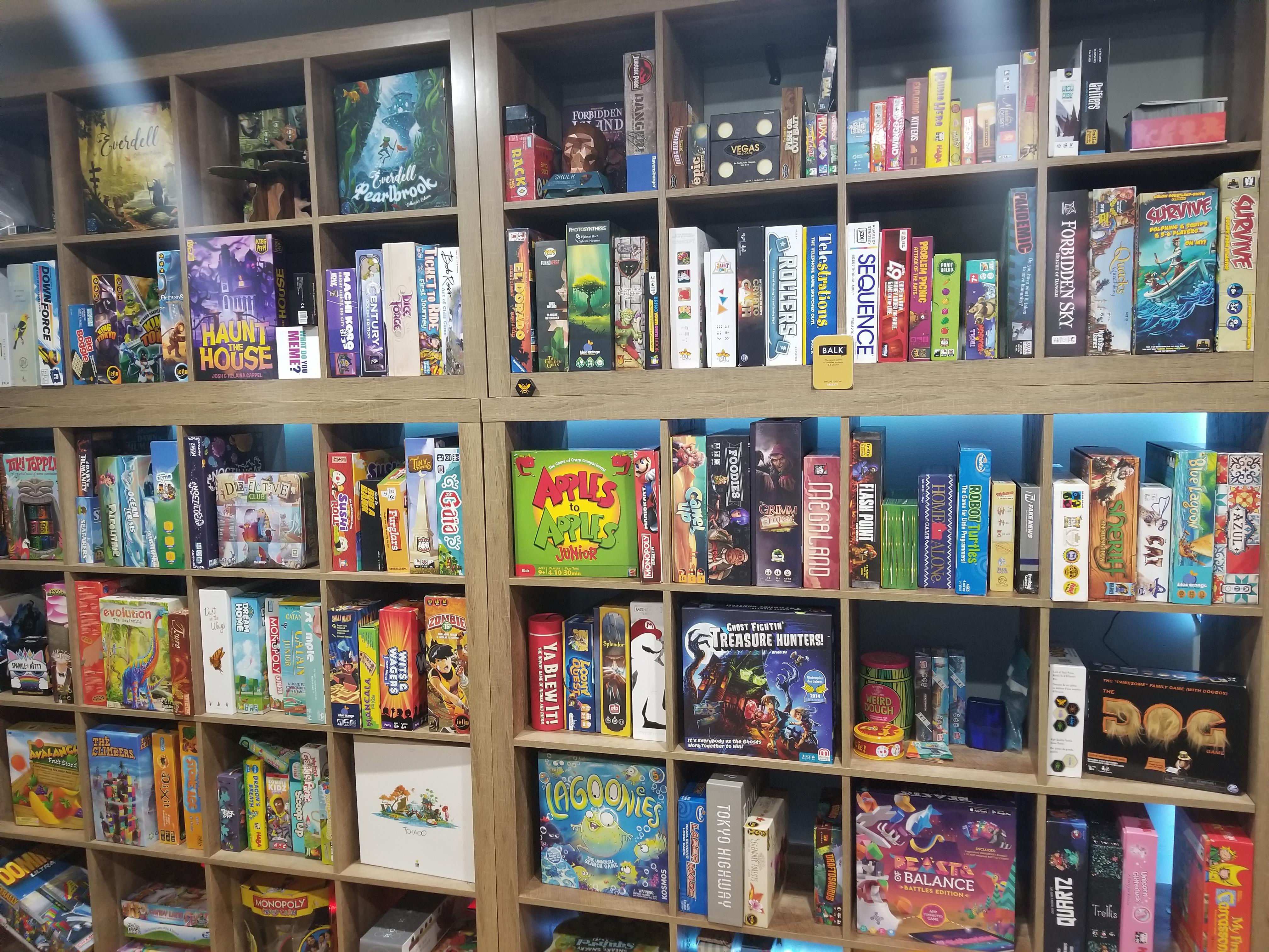 My board game collection 1 year later! gamecollecting