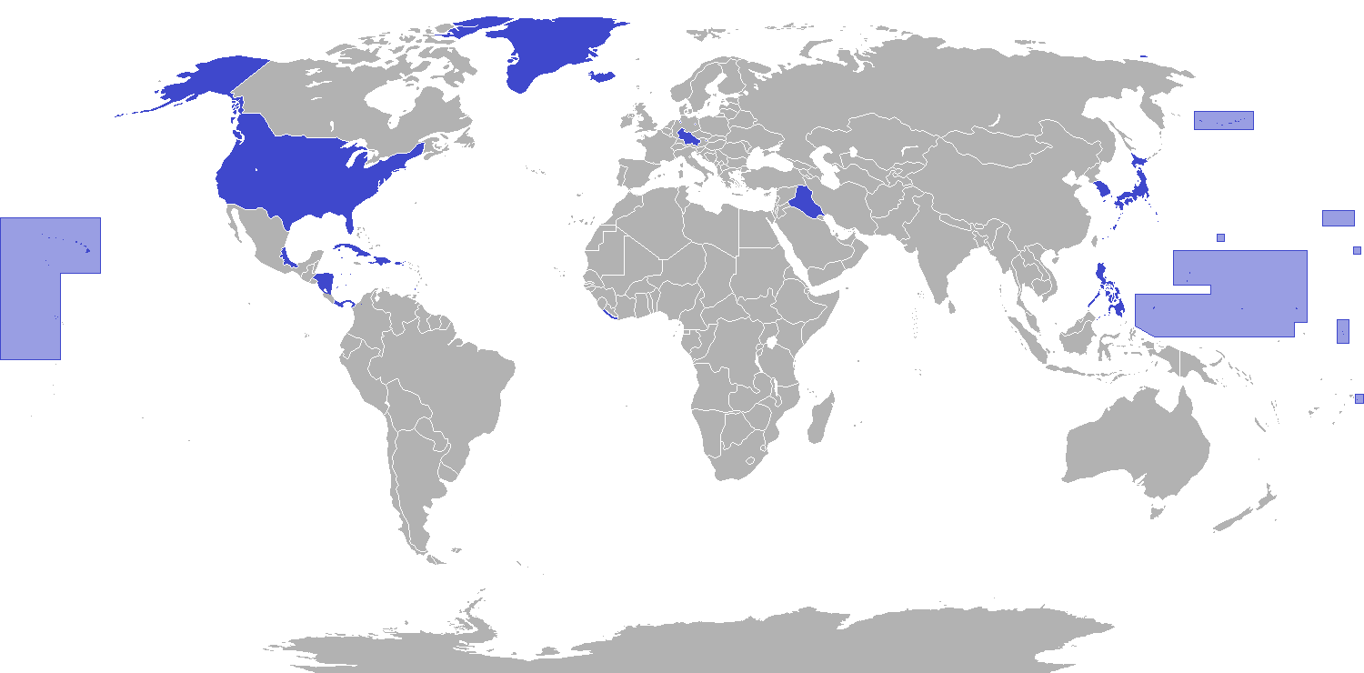 Map of all American administered land throughout history r/MapPorn