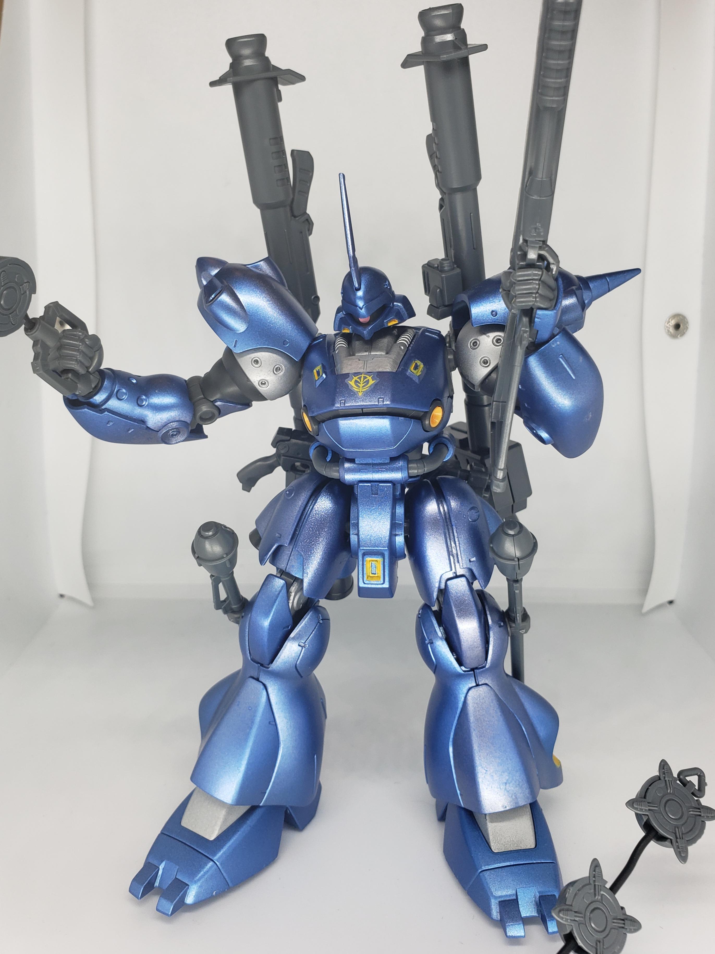 HGUC Kempfer painted with Gundam Marker airbrush kit. Definately some