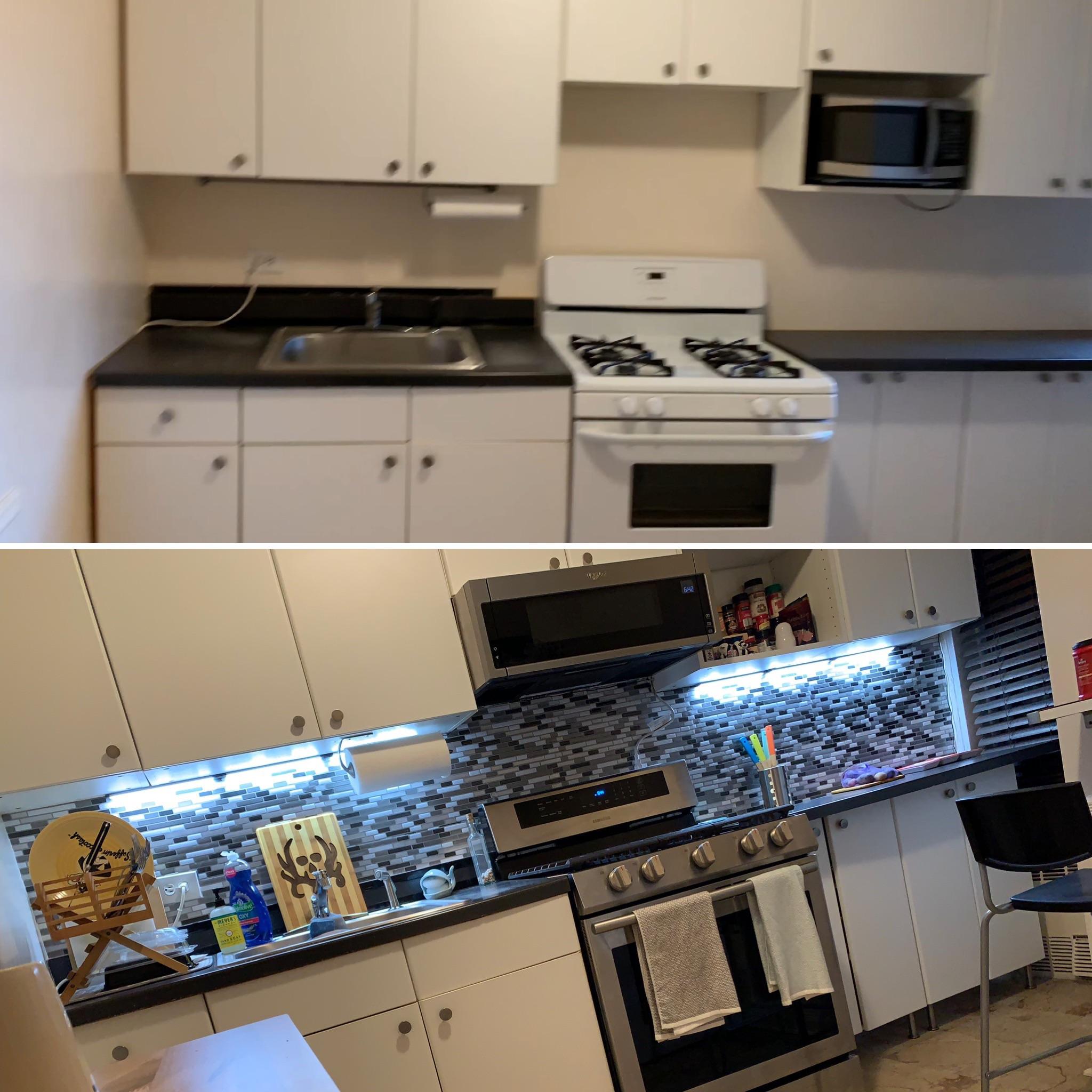 Apartment Kitchen Update / Description In Comments r/malelivingspace