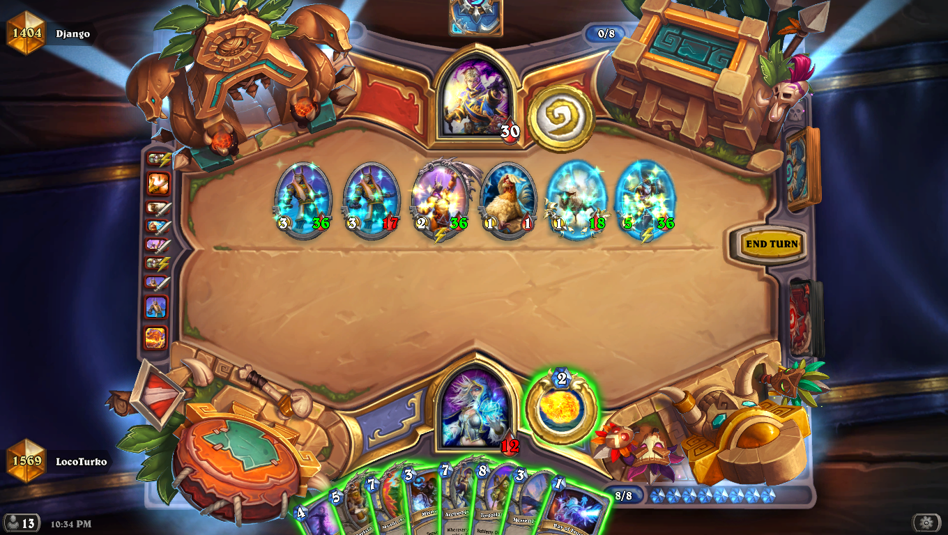 8 Manna Bord 8 mana fill your board with high hp statted minions waiting for inner