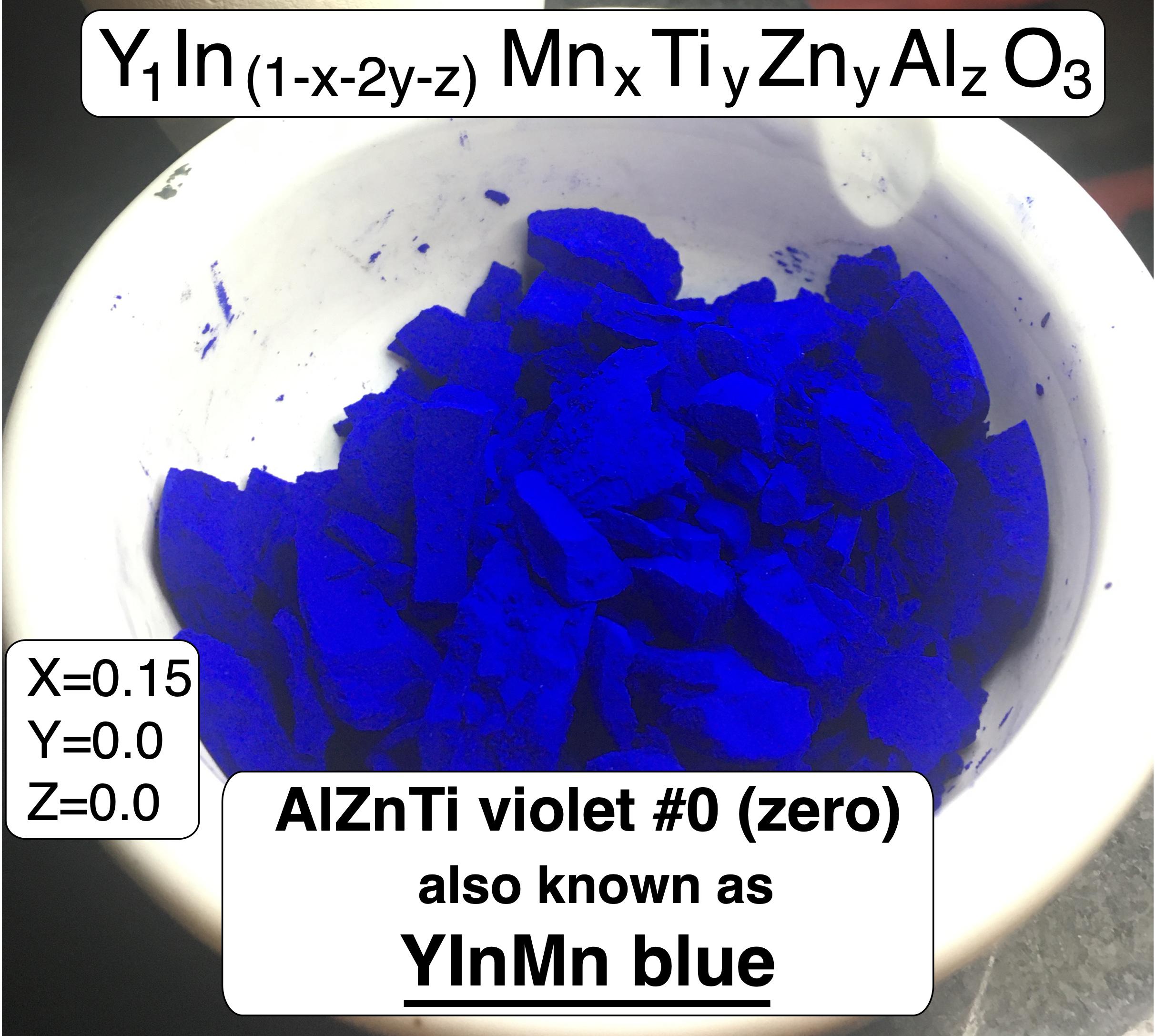 AlZnTi Violet 0 aka YInMn Blue r/DIYPigments