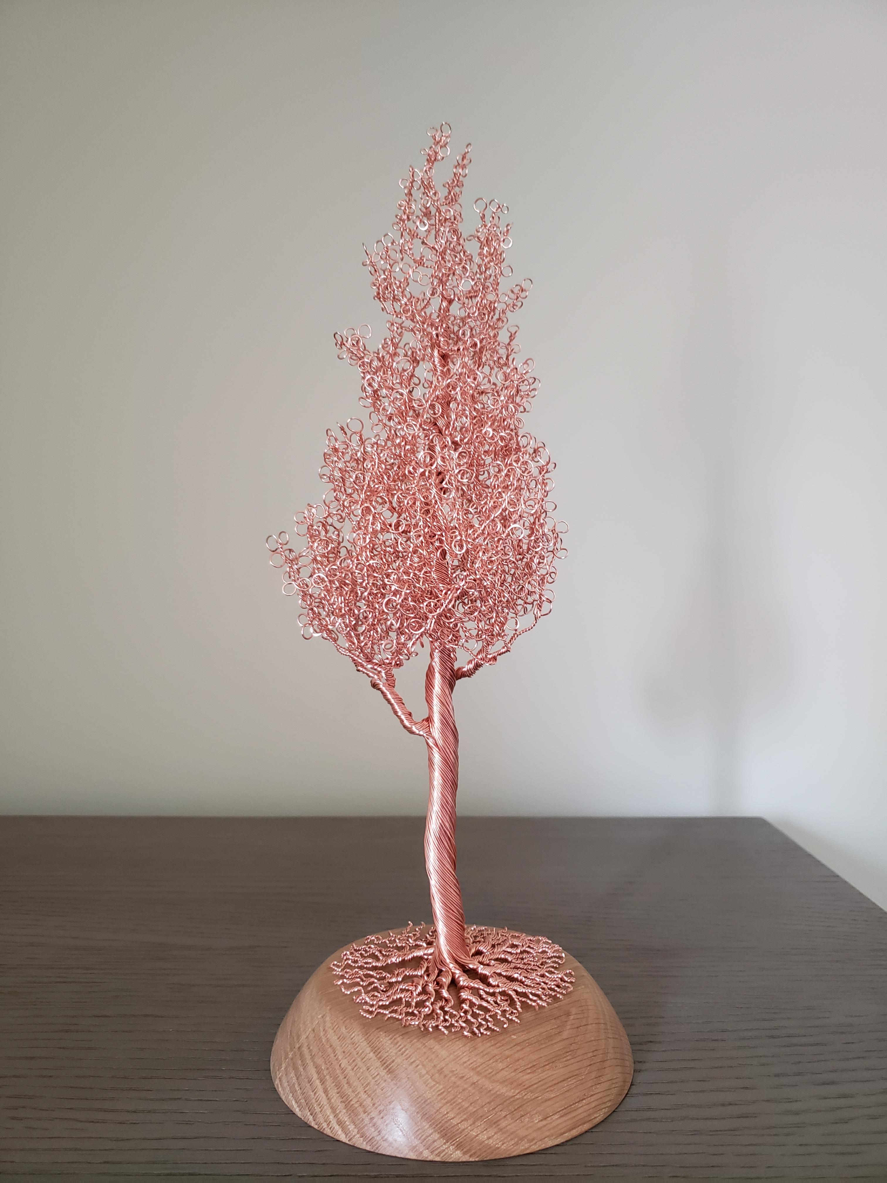 Another Copper Wire Tree Sculpture!! What tree do you see?? r/crafts