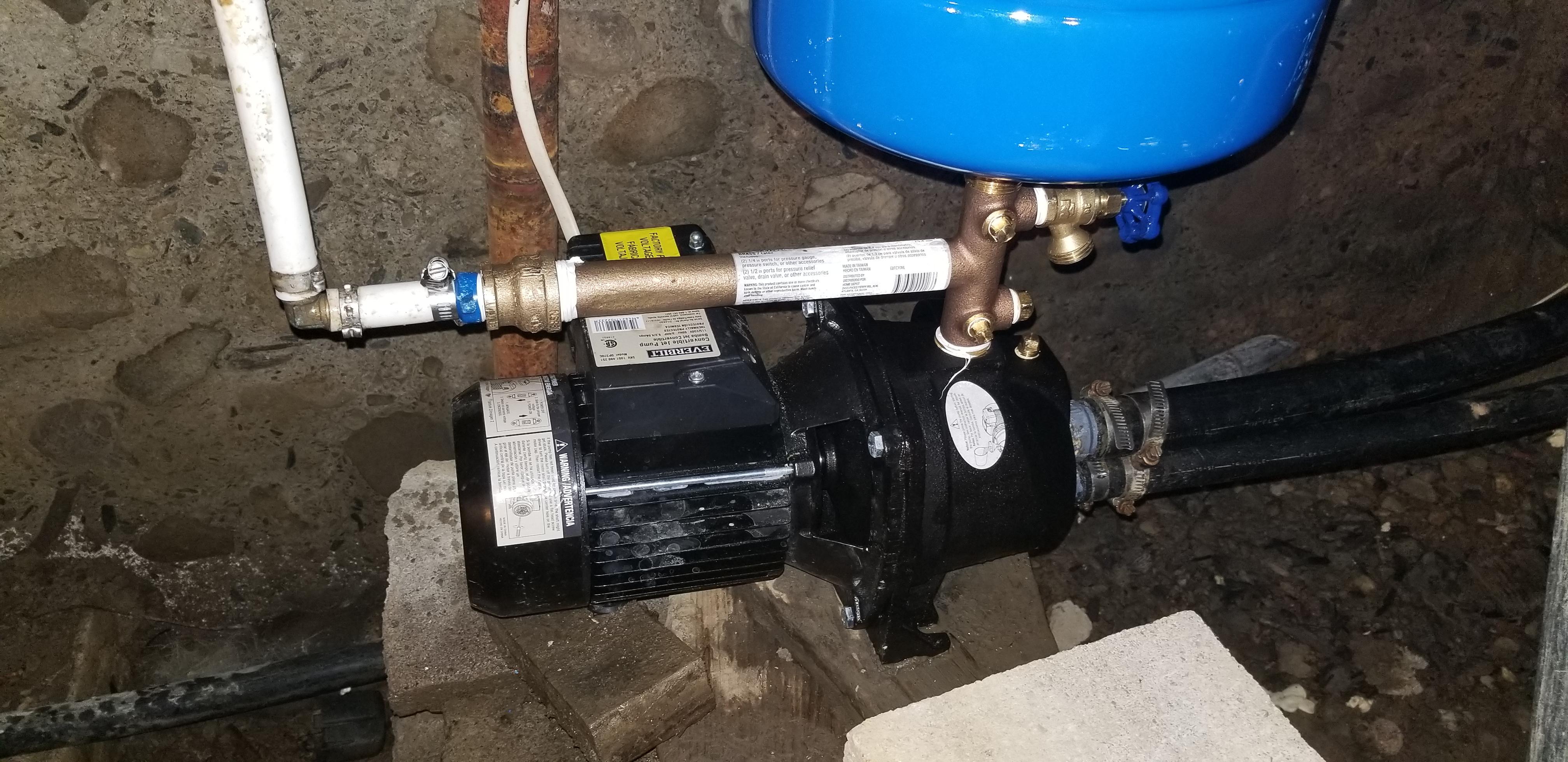 New well pump, pressure not getting up past 22psi. Where did I go wrong