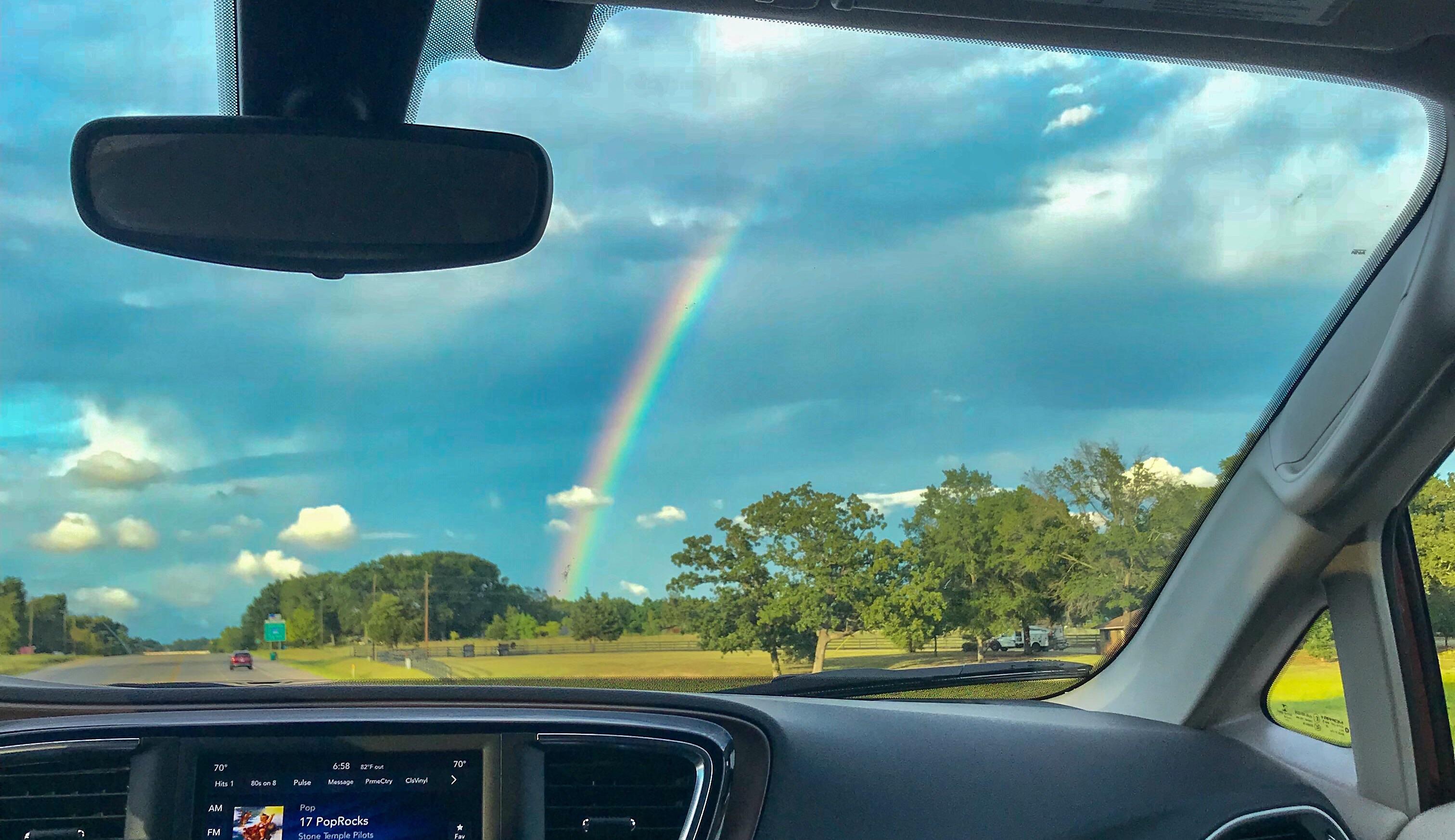 Rainbow near Noonday (south of Tyler) r/texas