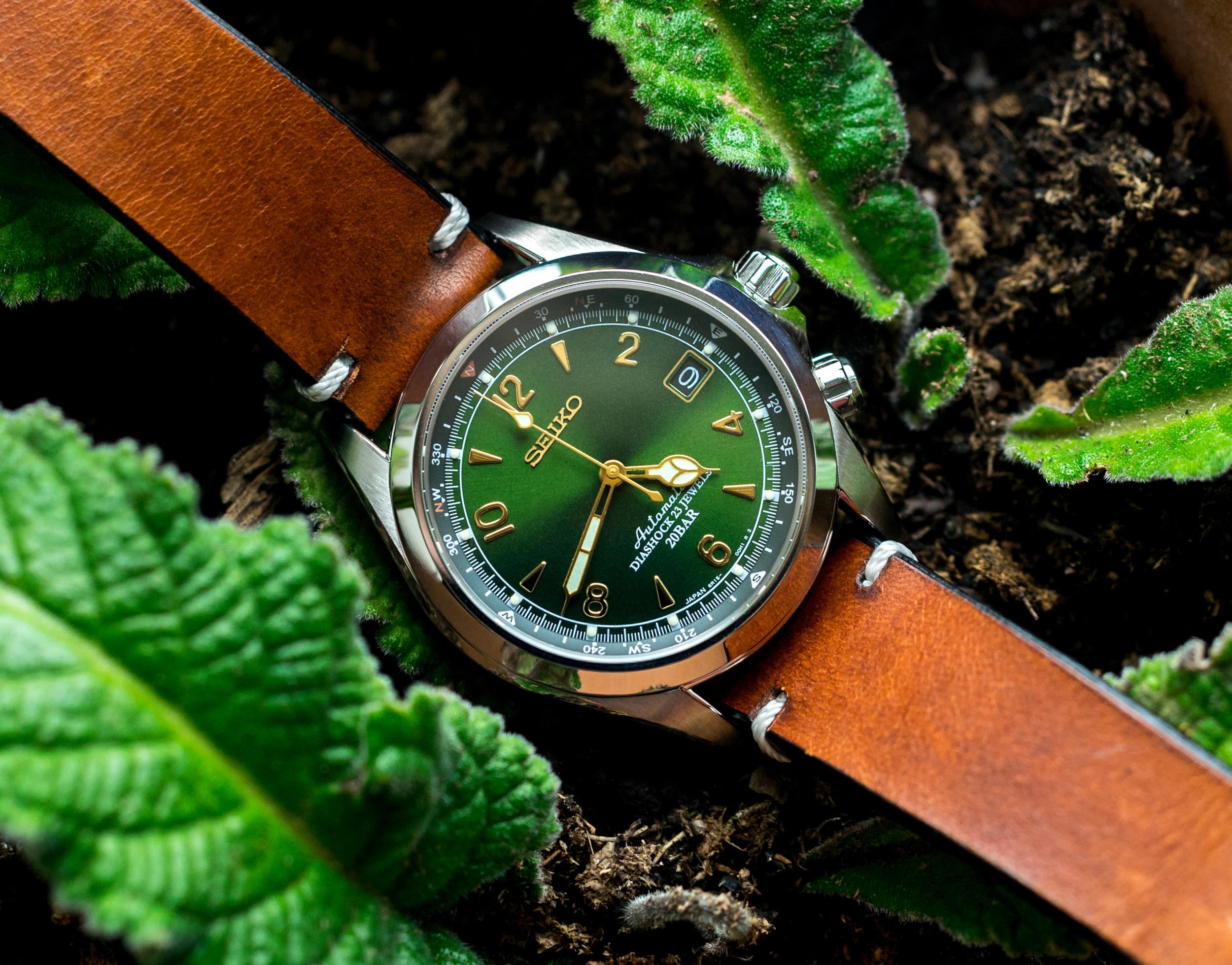 Seiko Alpinist on TwoStitch Leather Honey strap [TwoStitch Straps] r/Watchbands
