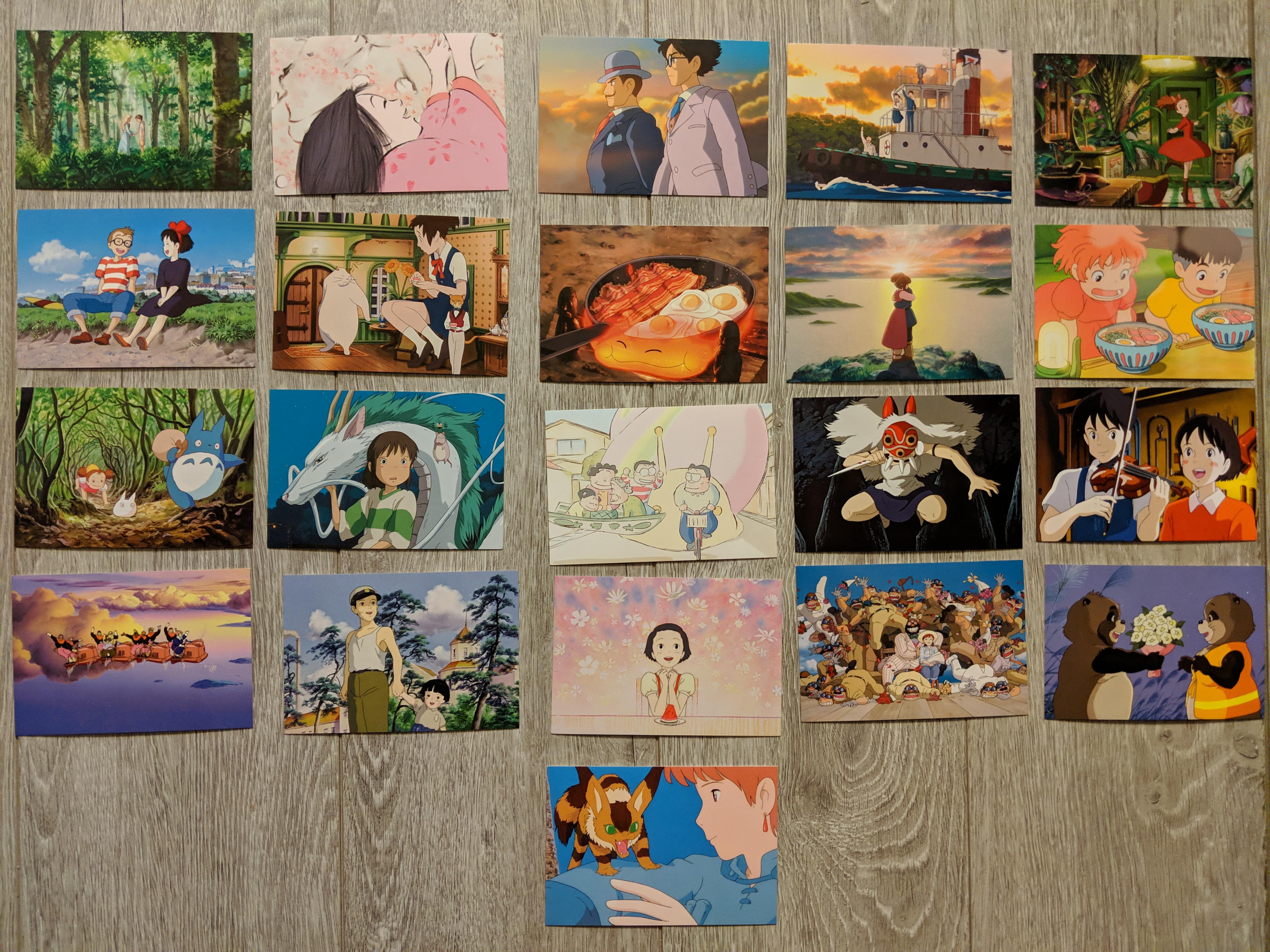 A sample from the 100 postcards that I bought yesterday at Barnes