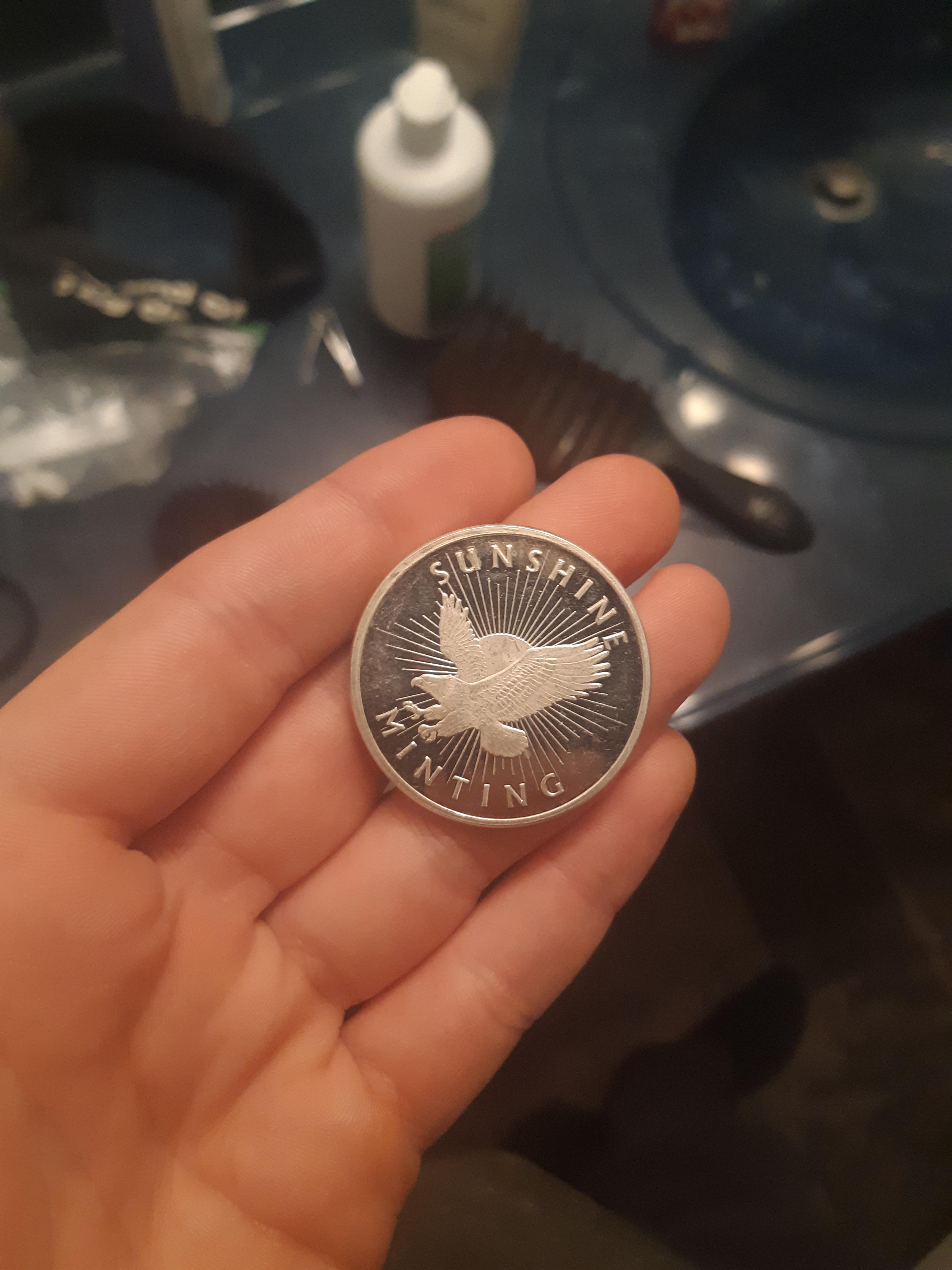 First piece of silver. Got for 2 dollars over spot, how did I do? r