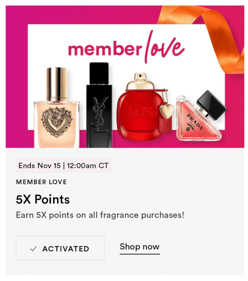 5x Points in all Fragrances r/Ulta
