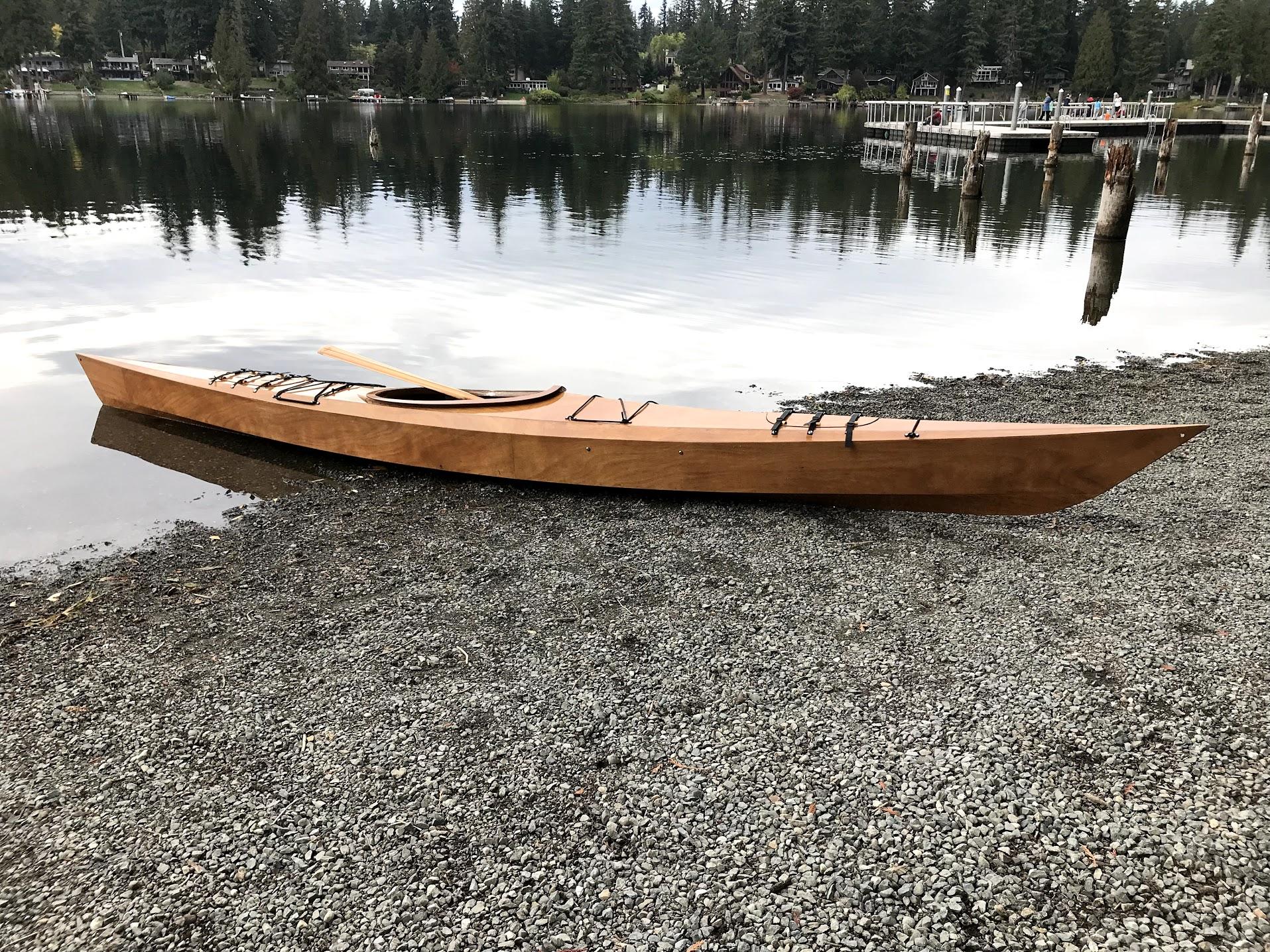 Just finished building my first wooden kayak r/woodworking