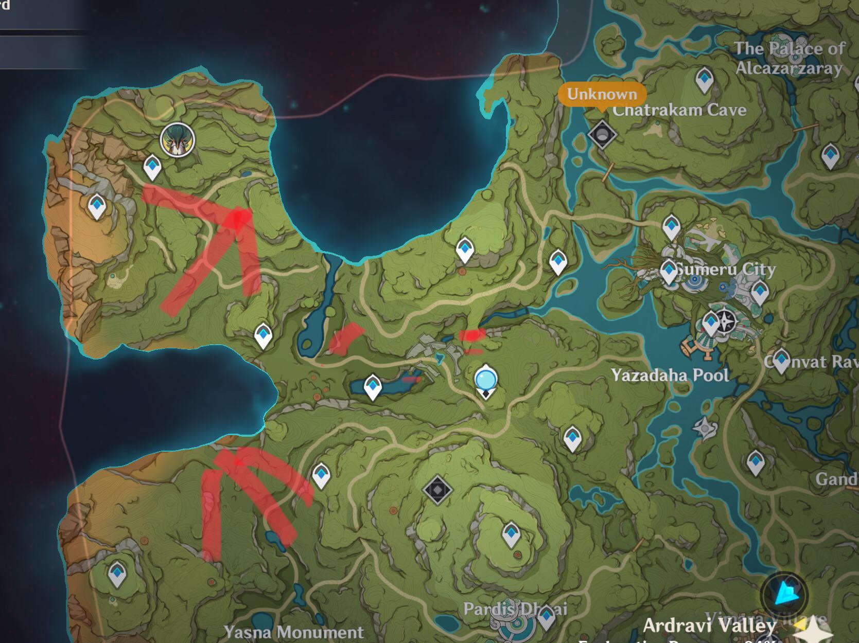 How do i get to these areas ive collected all statues r/Genshin_Impact