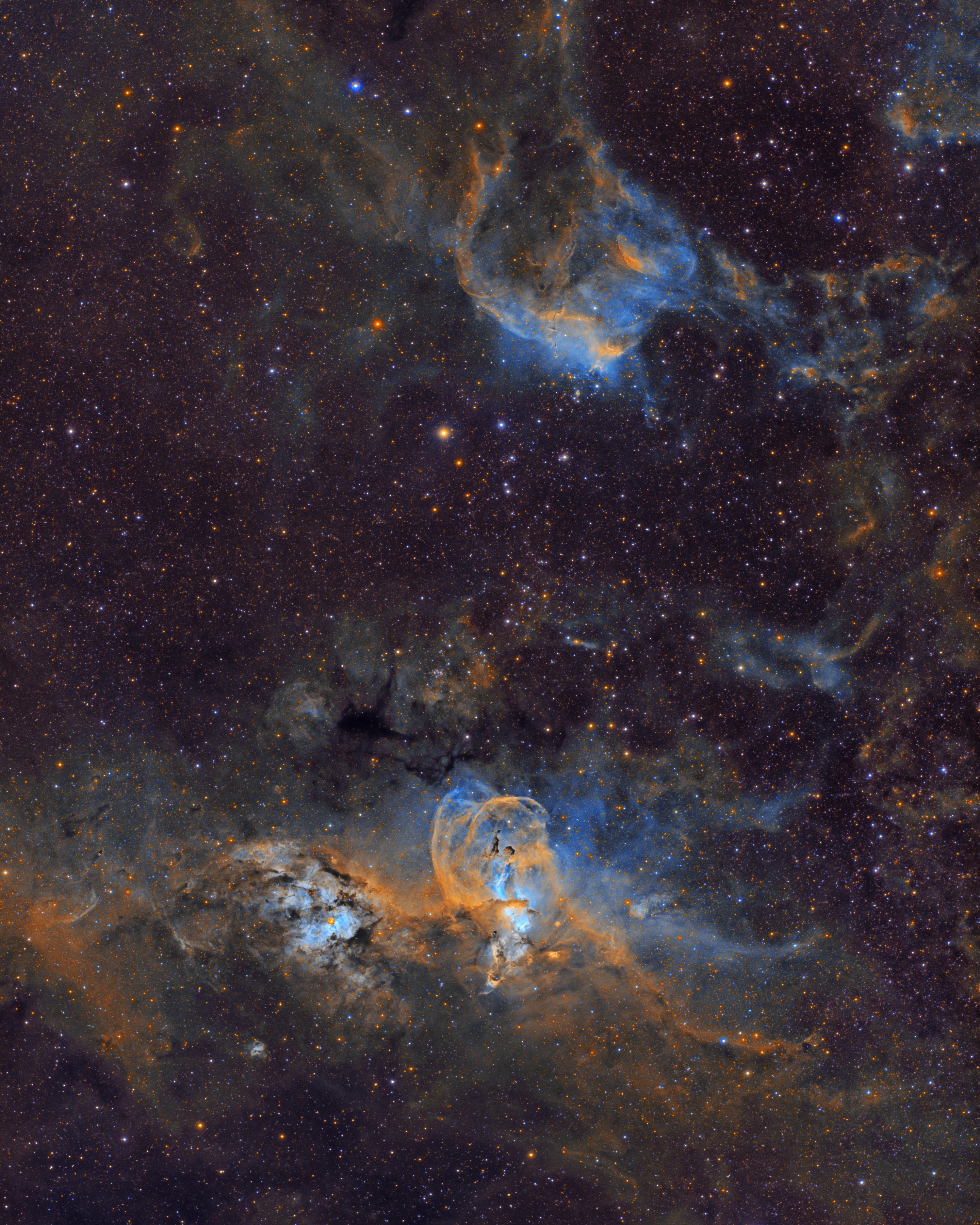 NGC 3576 The Statue of Liberty Nebula r/astrophotography