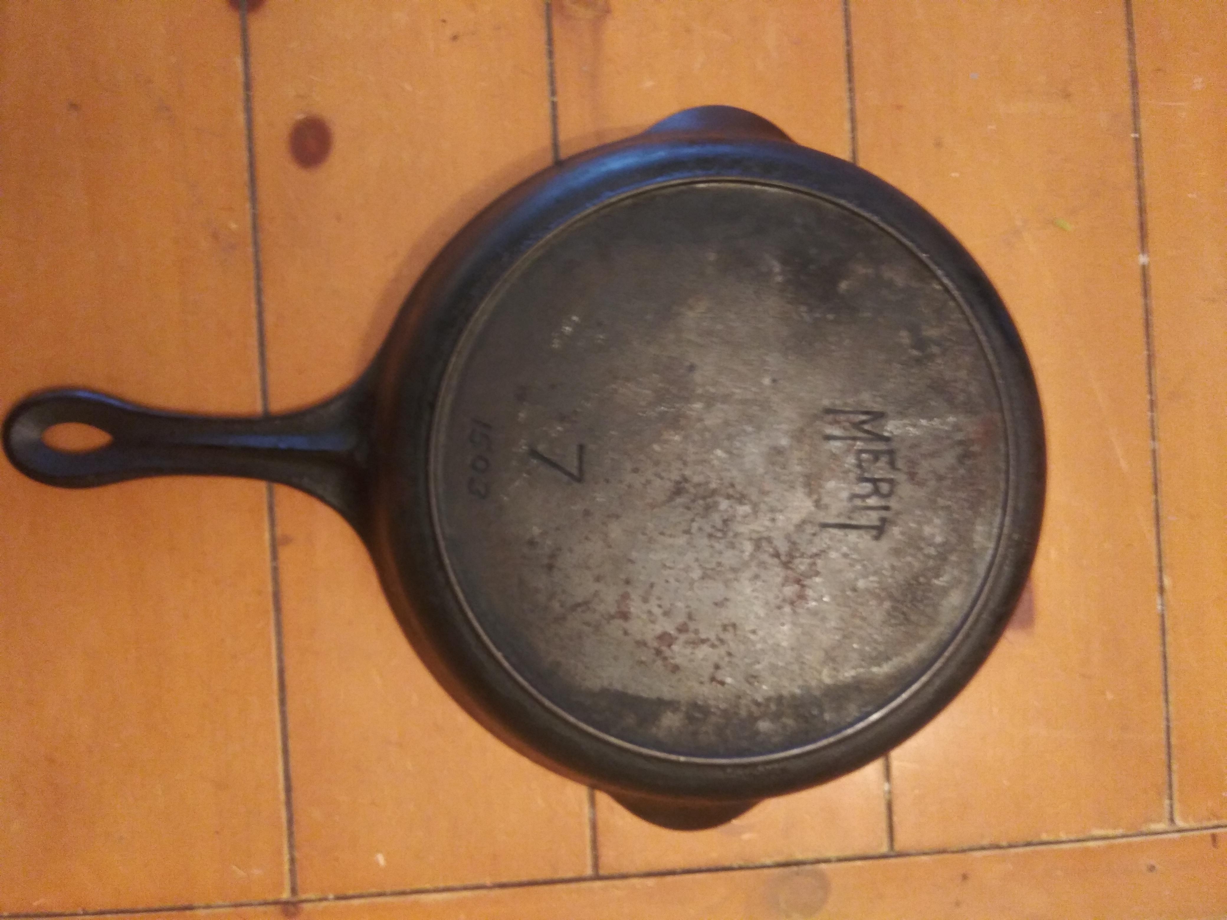 Picked up my first old cast iron pan for two bucks earlier this week