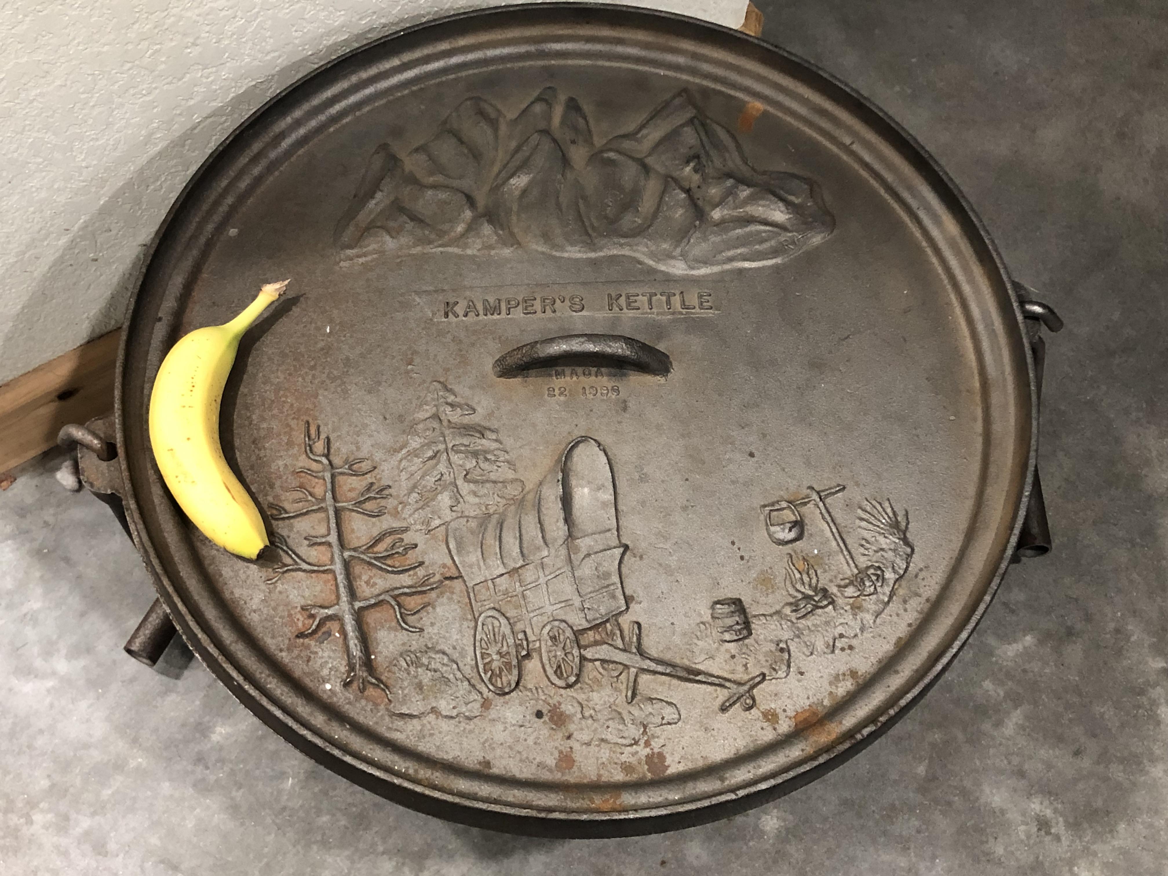 BIG IRON, Finally got my hands on a 22 Inch MACA Dutch Oven. This 160lb