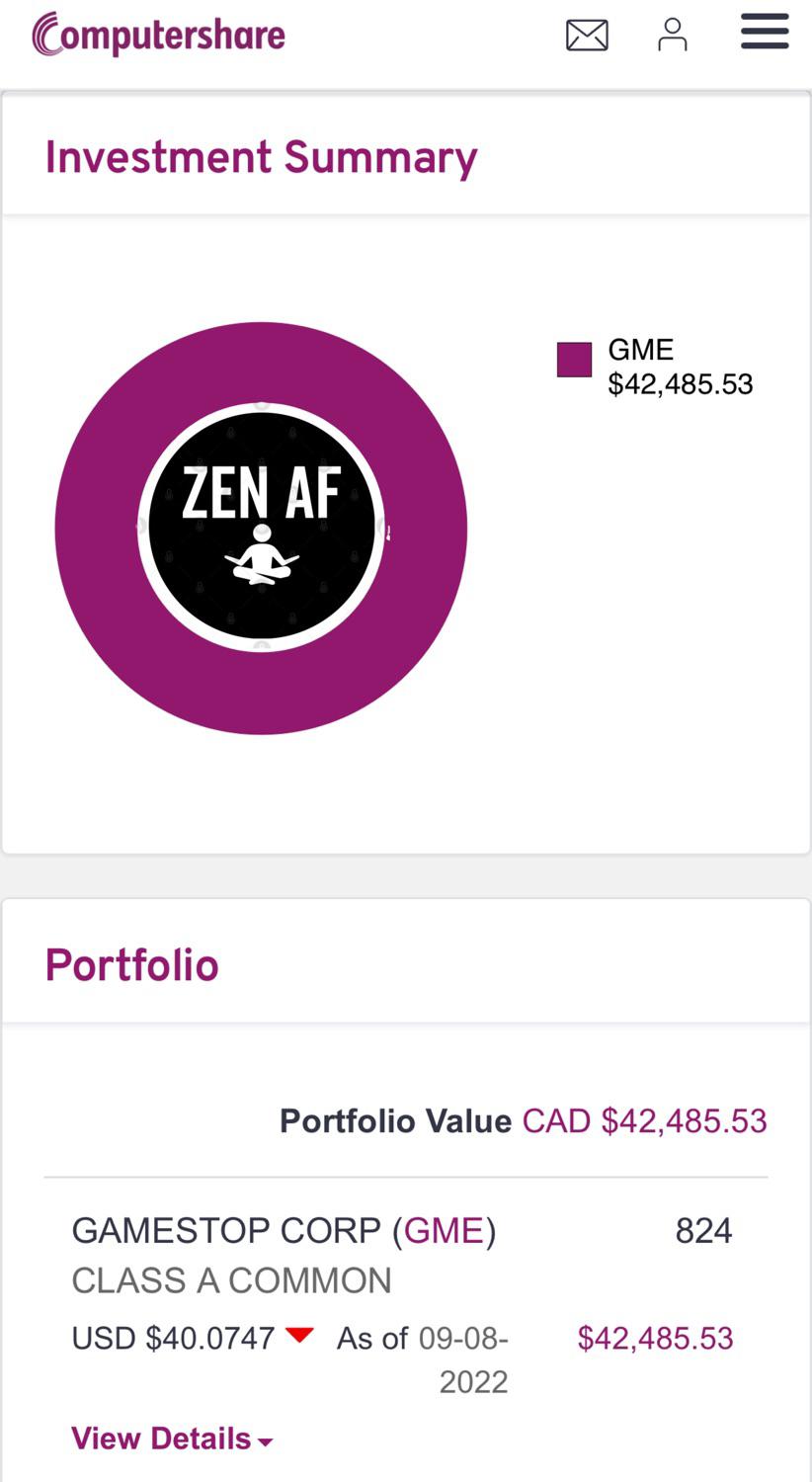 Zen AF! DRS is the way 🚀🚀🚀 r/Superstonk