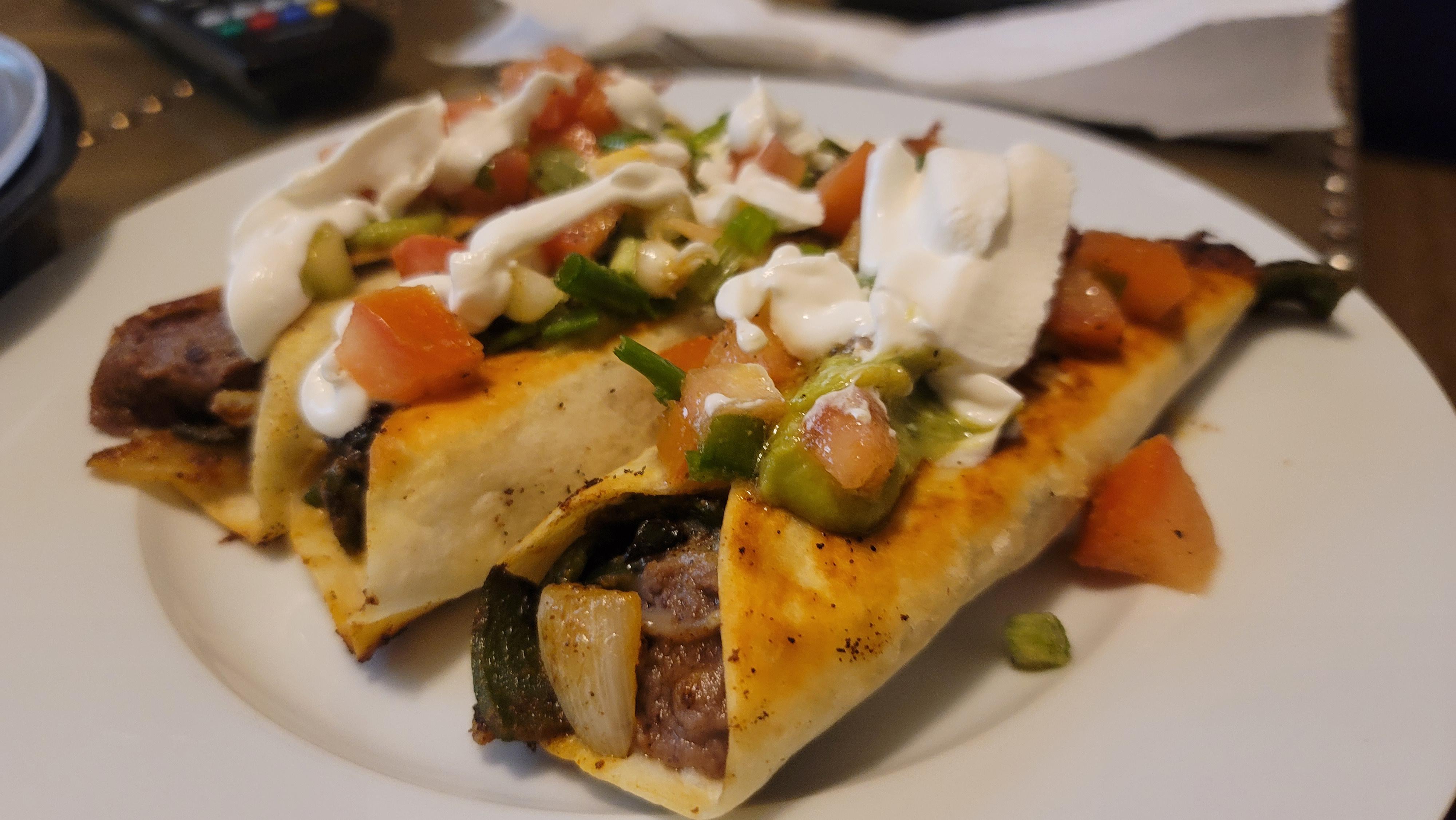 My Refried Black Bean & Poblano Flautas fresh and ready to eat r