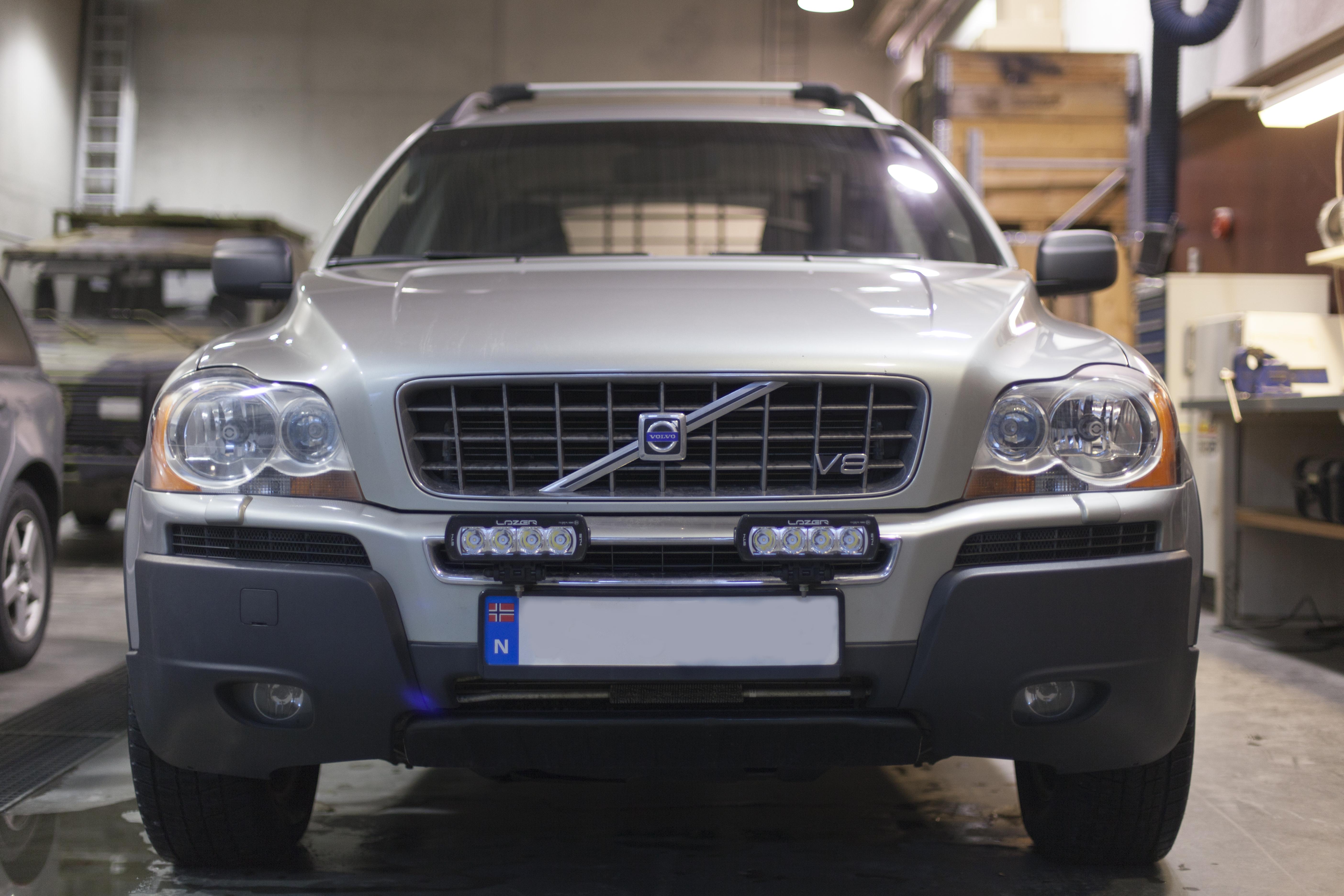 New LED lights on my XC90, using the original auxiliary installation