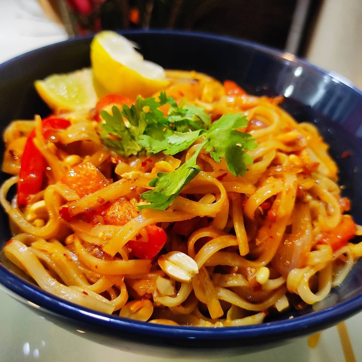 Gf Pad Thai Noodles with Homemade Pad Thai Sauce r/glutenfreevegan