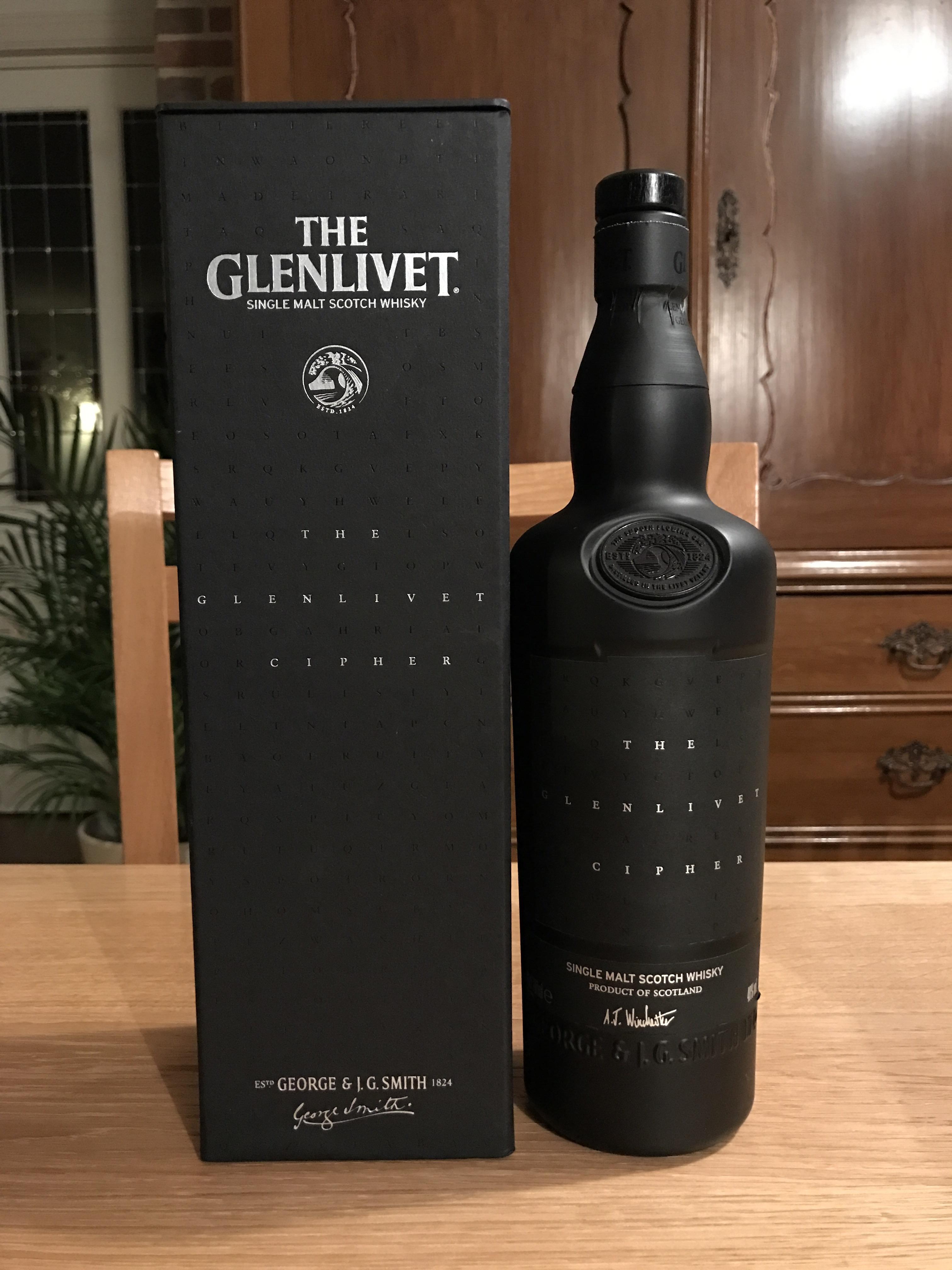 The Glenlivet Cipher Single Malt Whisky 48 ABV Limited Edition. r/Scotch