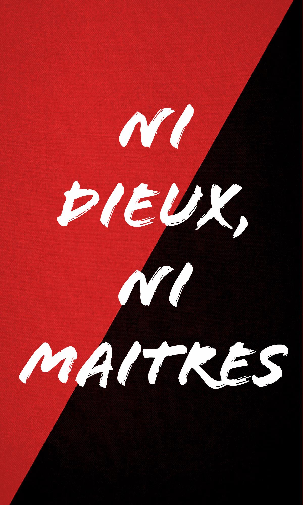 No gods no Masters wallpaper, in french COMPLETEANARCHY