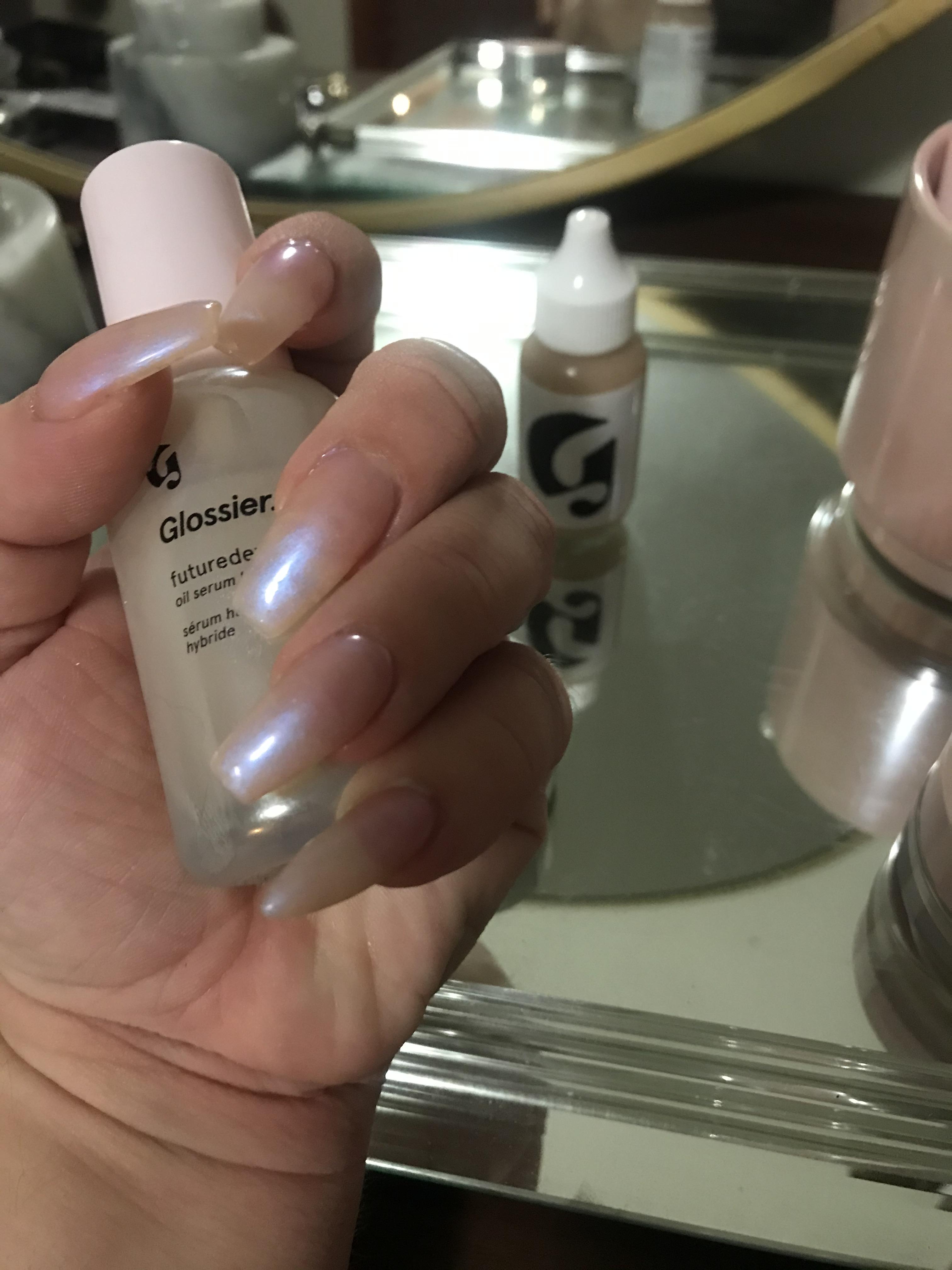 I think my nail polish is doing...a thing. futuredewnails glossier