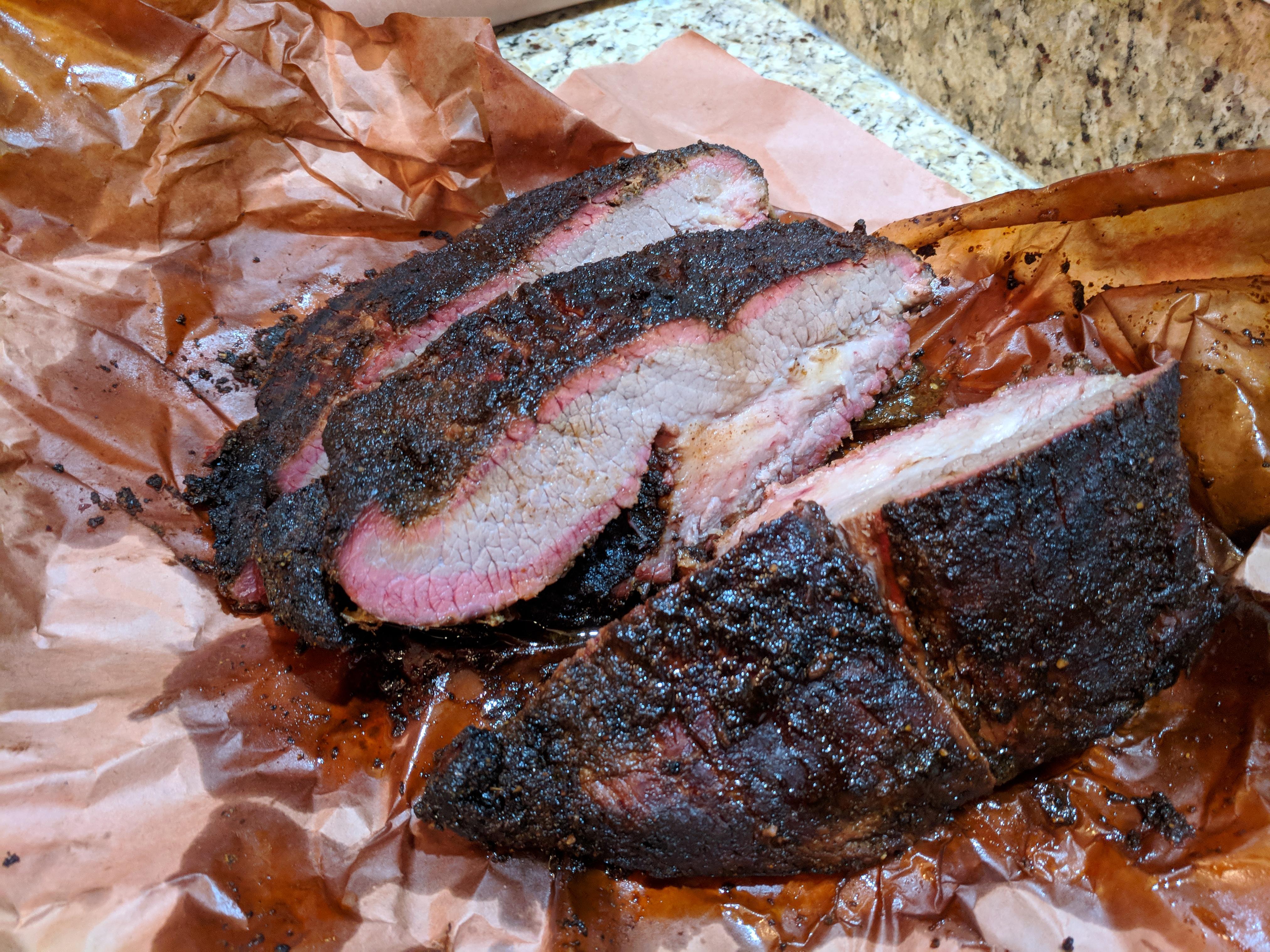 Made my first brisket. 10.20lb 15 hours 45 mins late in the smoker