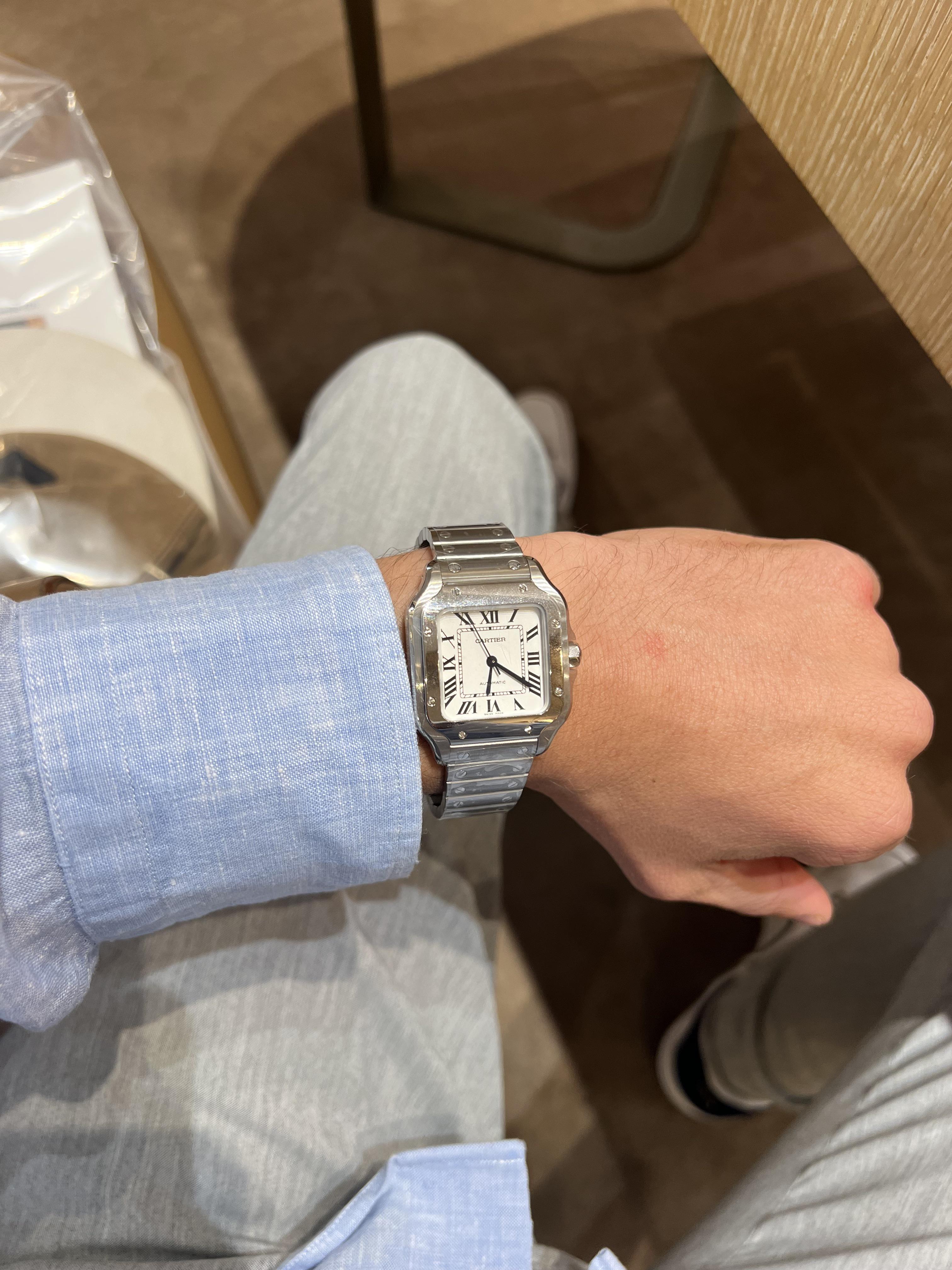 Just bought my first Cartier Santos (Medium) last piece in stock