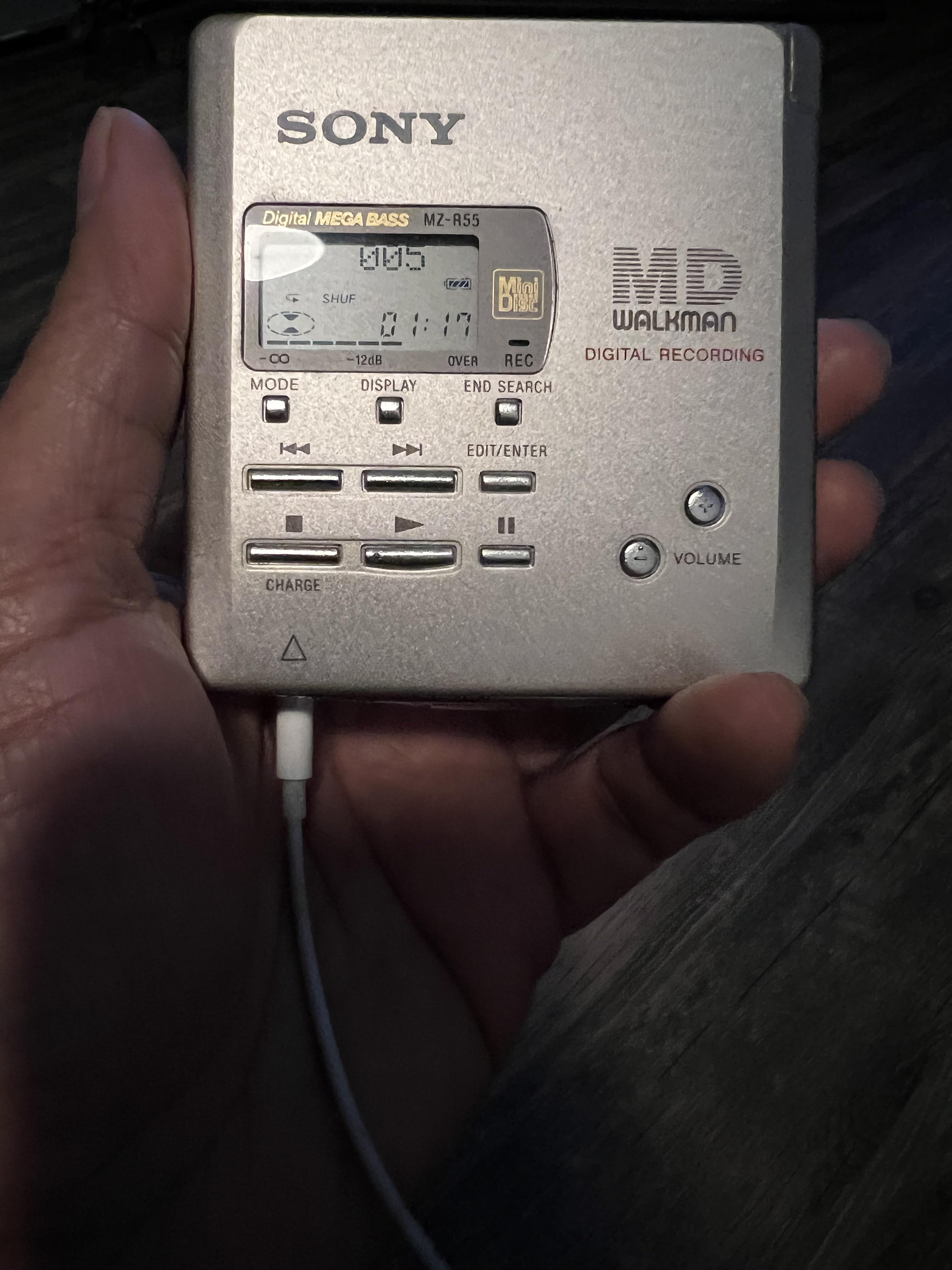 Just rocking out to my Minidisc. I have not use this in years and I’m