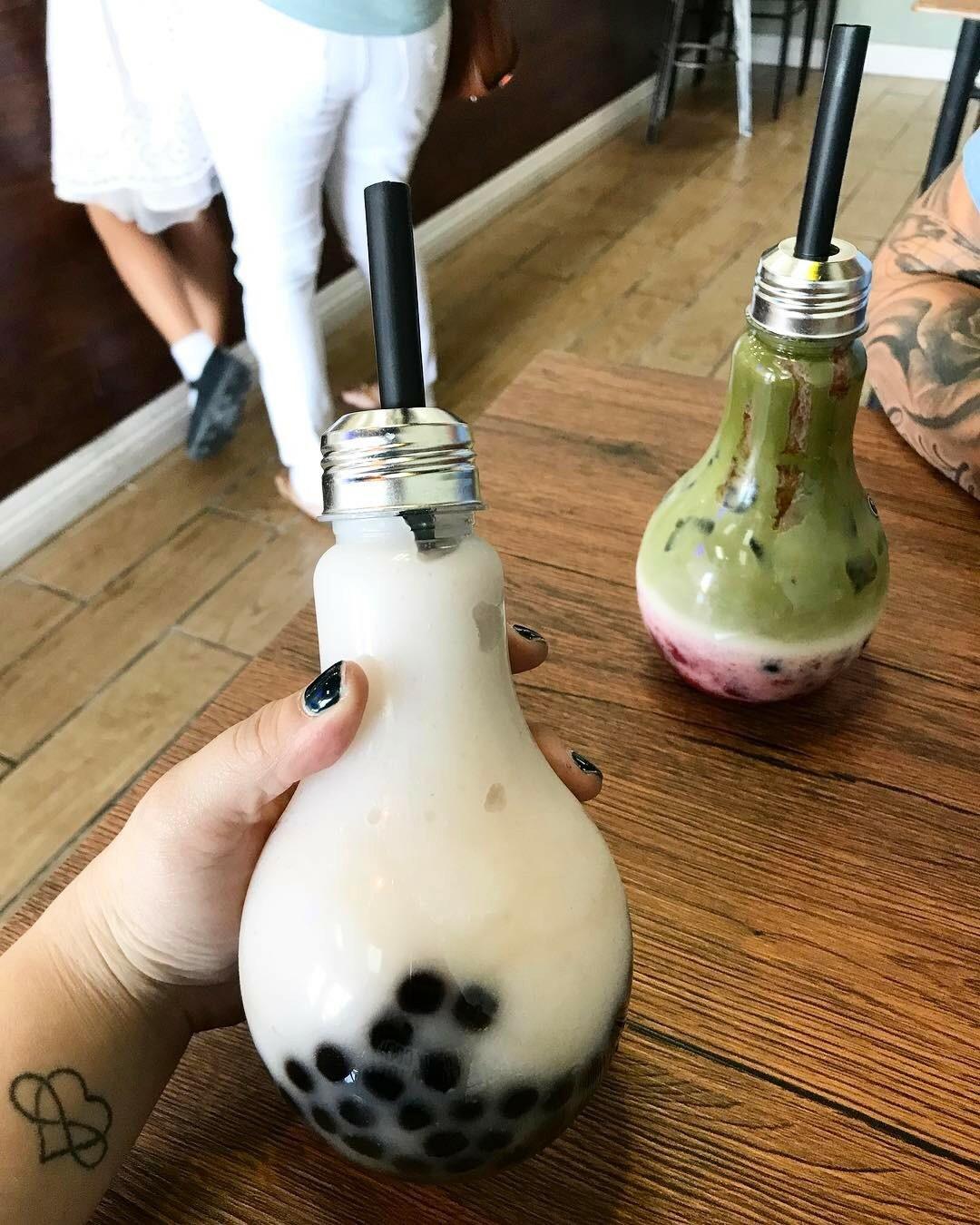 Boba Tea in Light Bulbs r/WeWantPlates