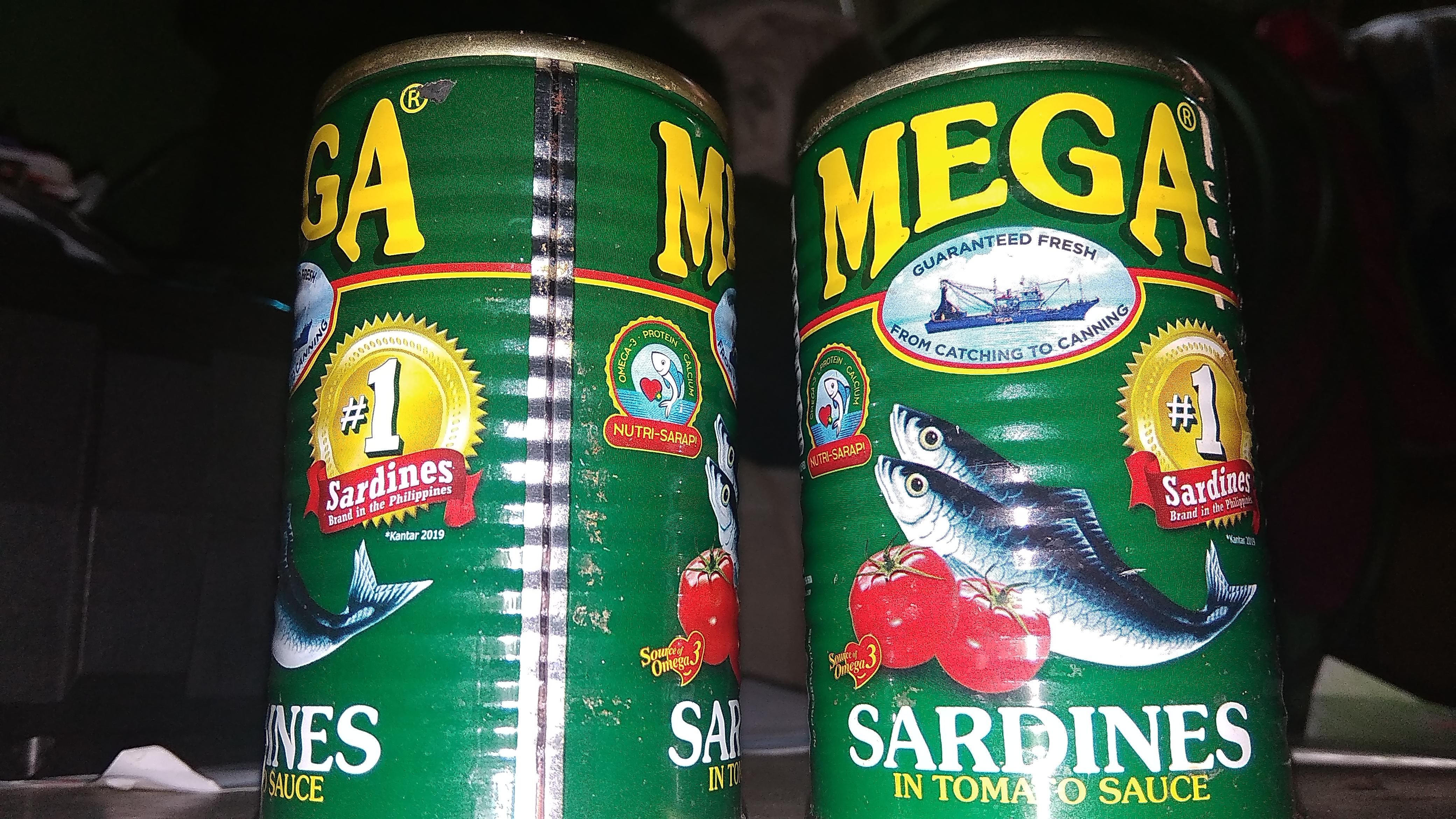Mega sardines looks like they no longer using paper label bcoz they