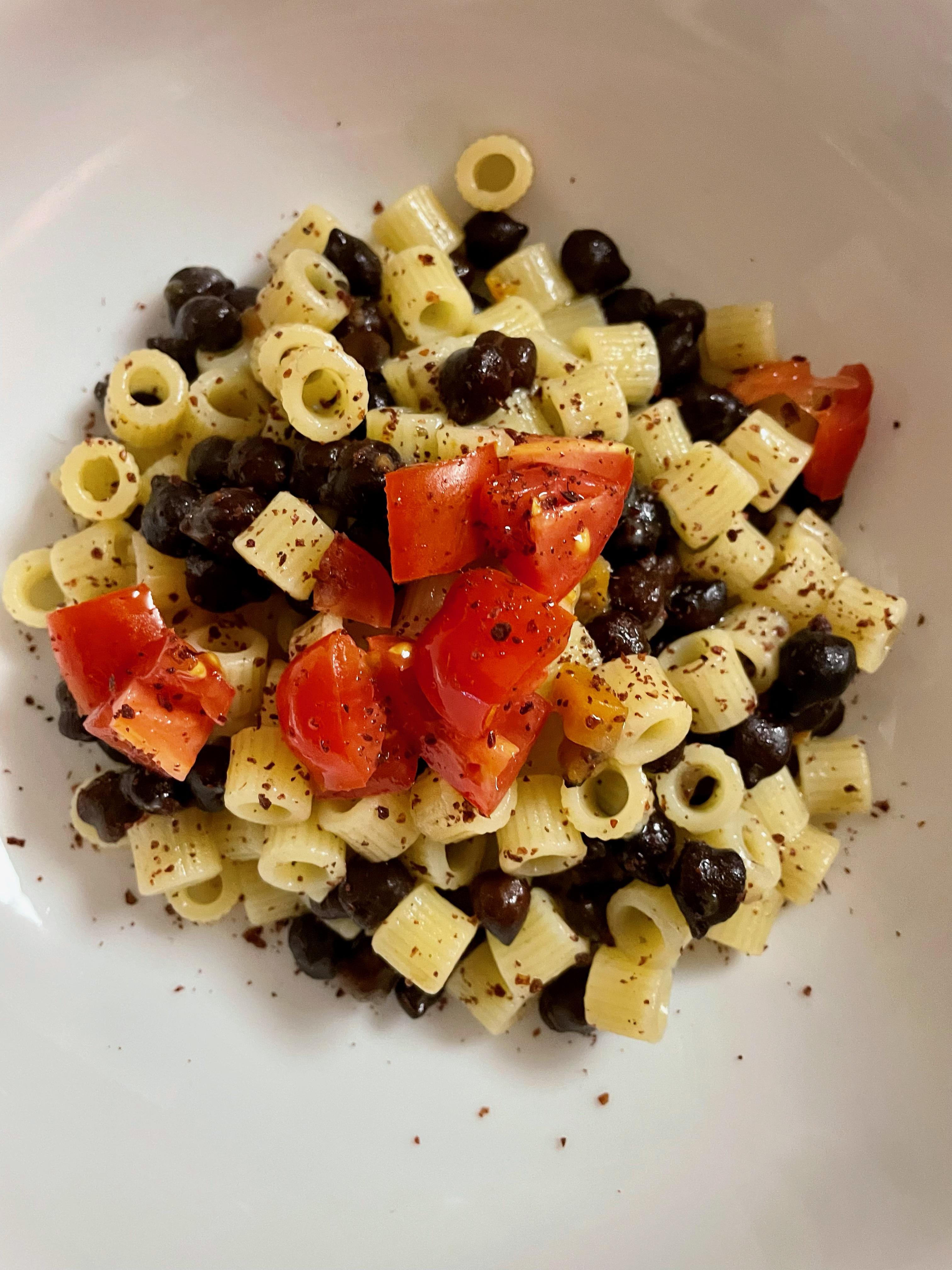 Week 27 Floral Pasta e Ceci Neri with Sumac (meta slow cooker) r
