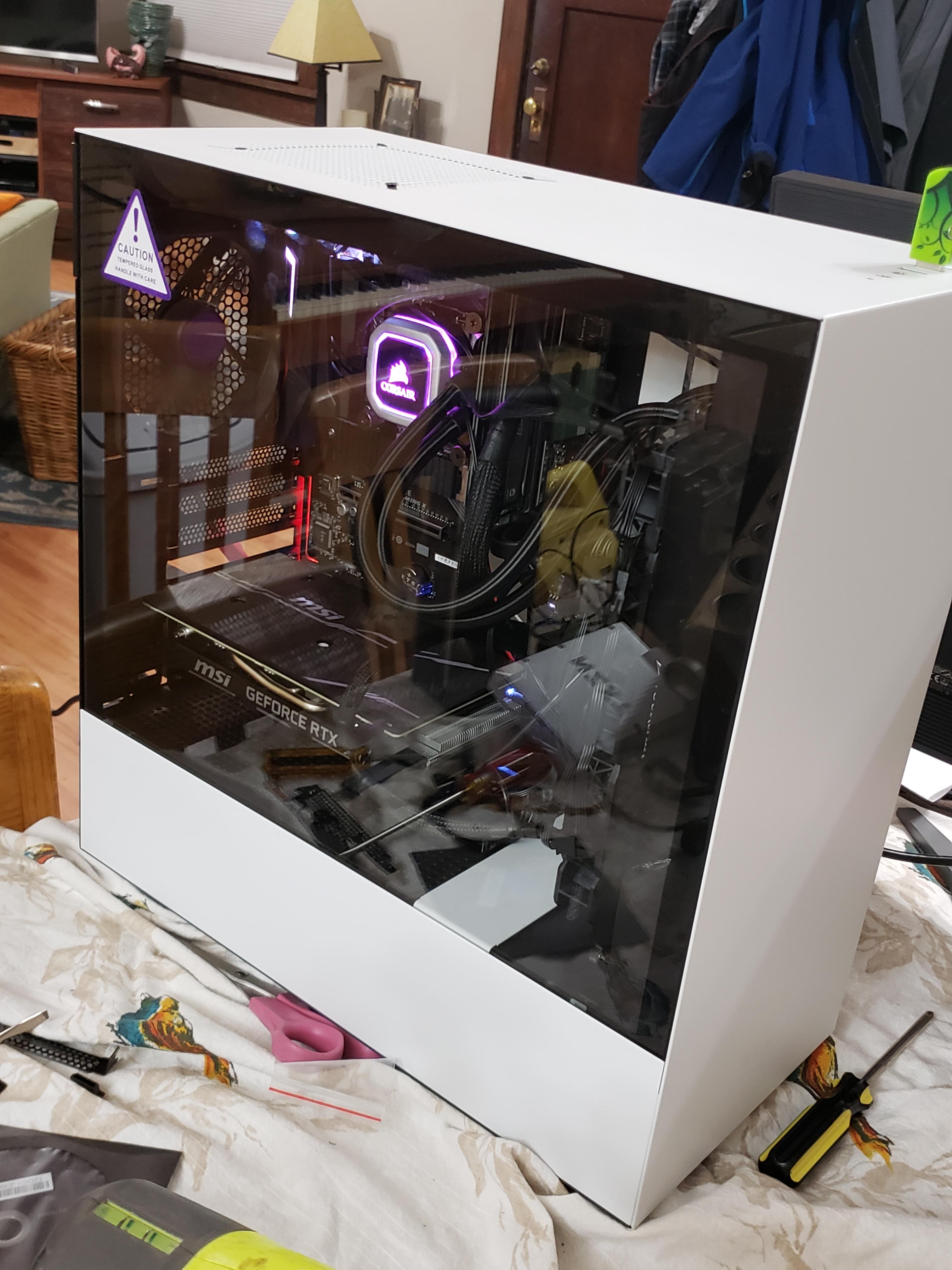 Hi I just wanted to share my first PC build which