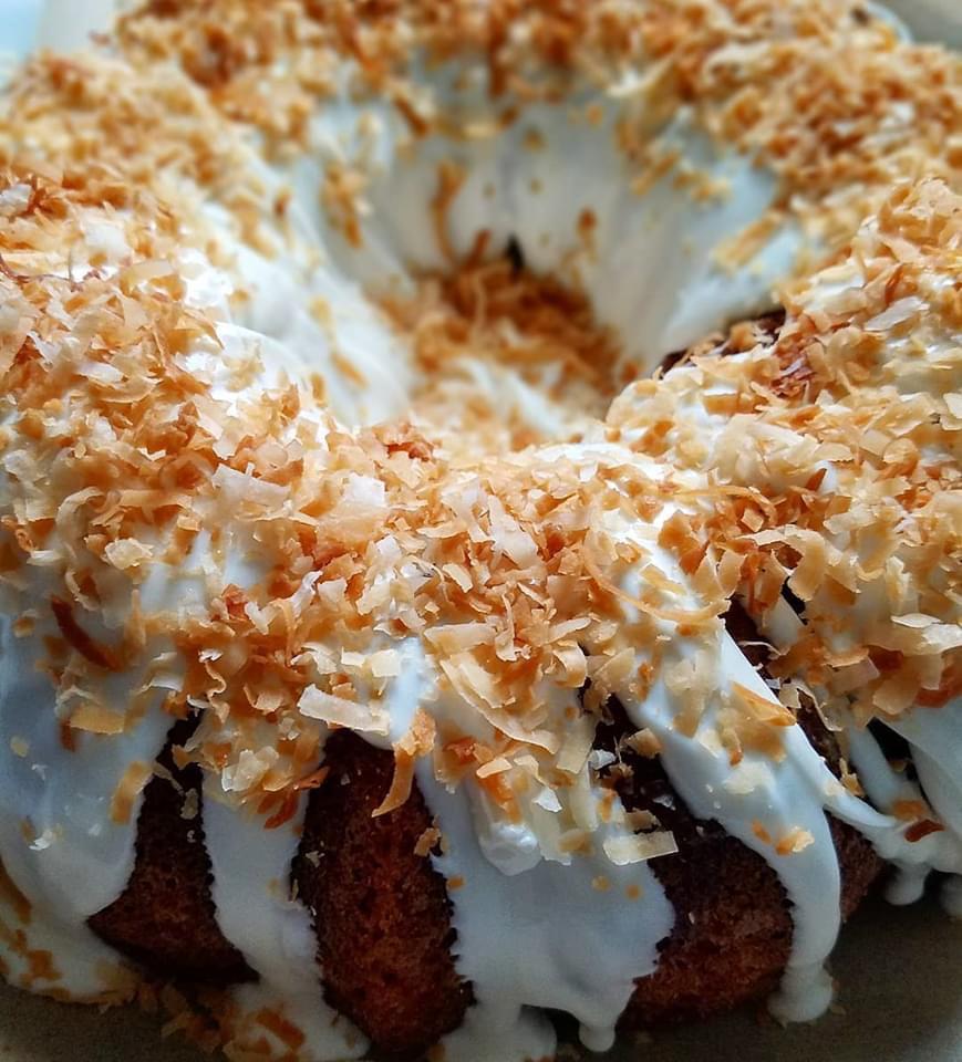 Toasted Coconut Bundt Cake... r/FoodPorn