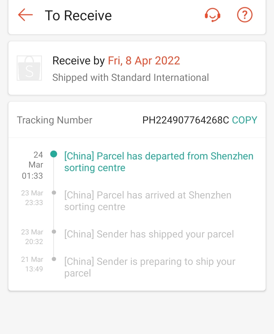 My ordered item has been on that status for a week, how long does it