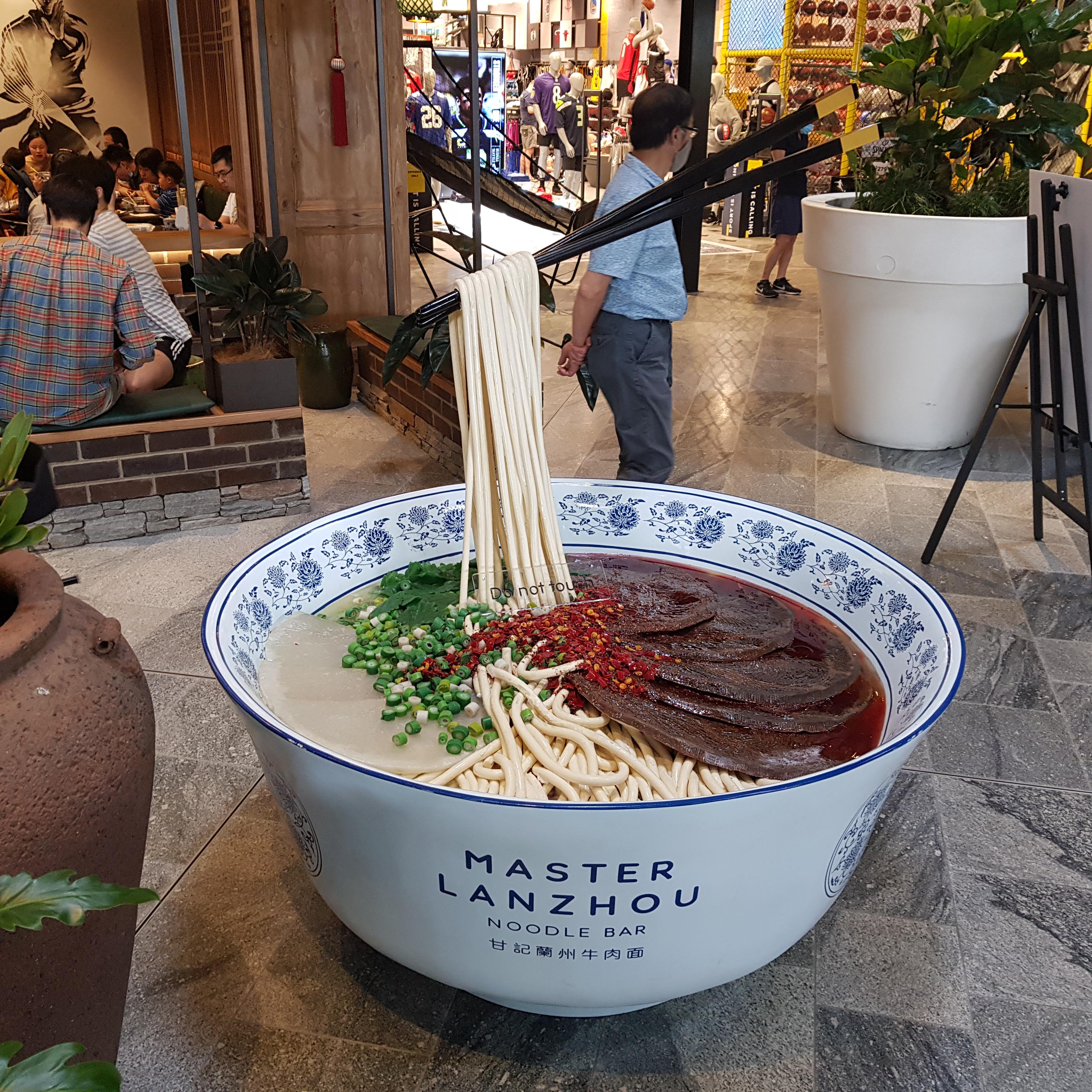This giant bowl of noodles at my local shopping centre r
