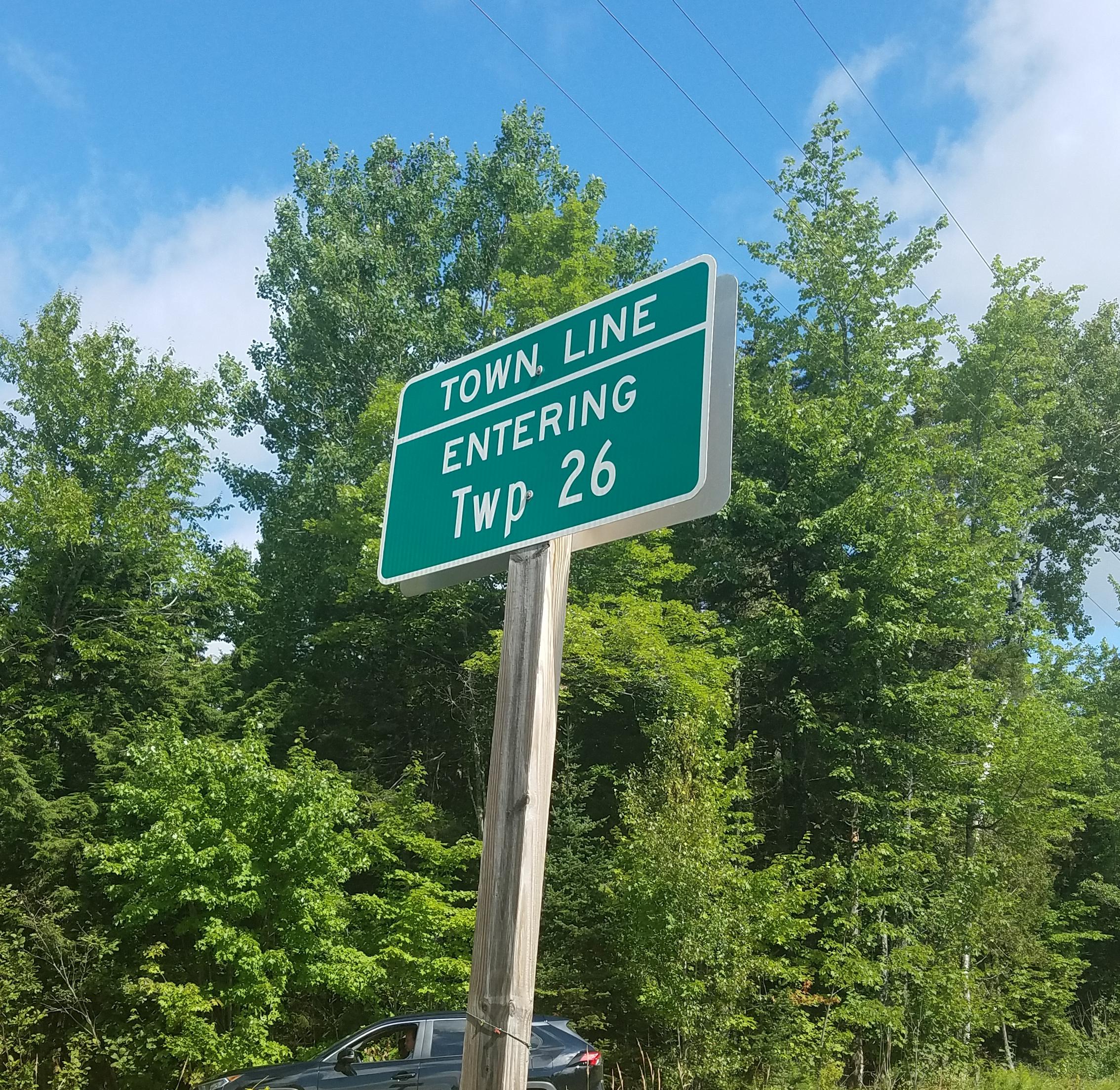 There are towns in northern Maine, that have numbers instead of names