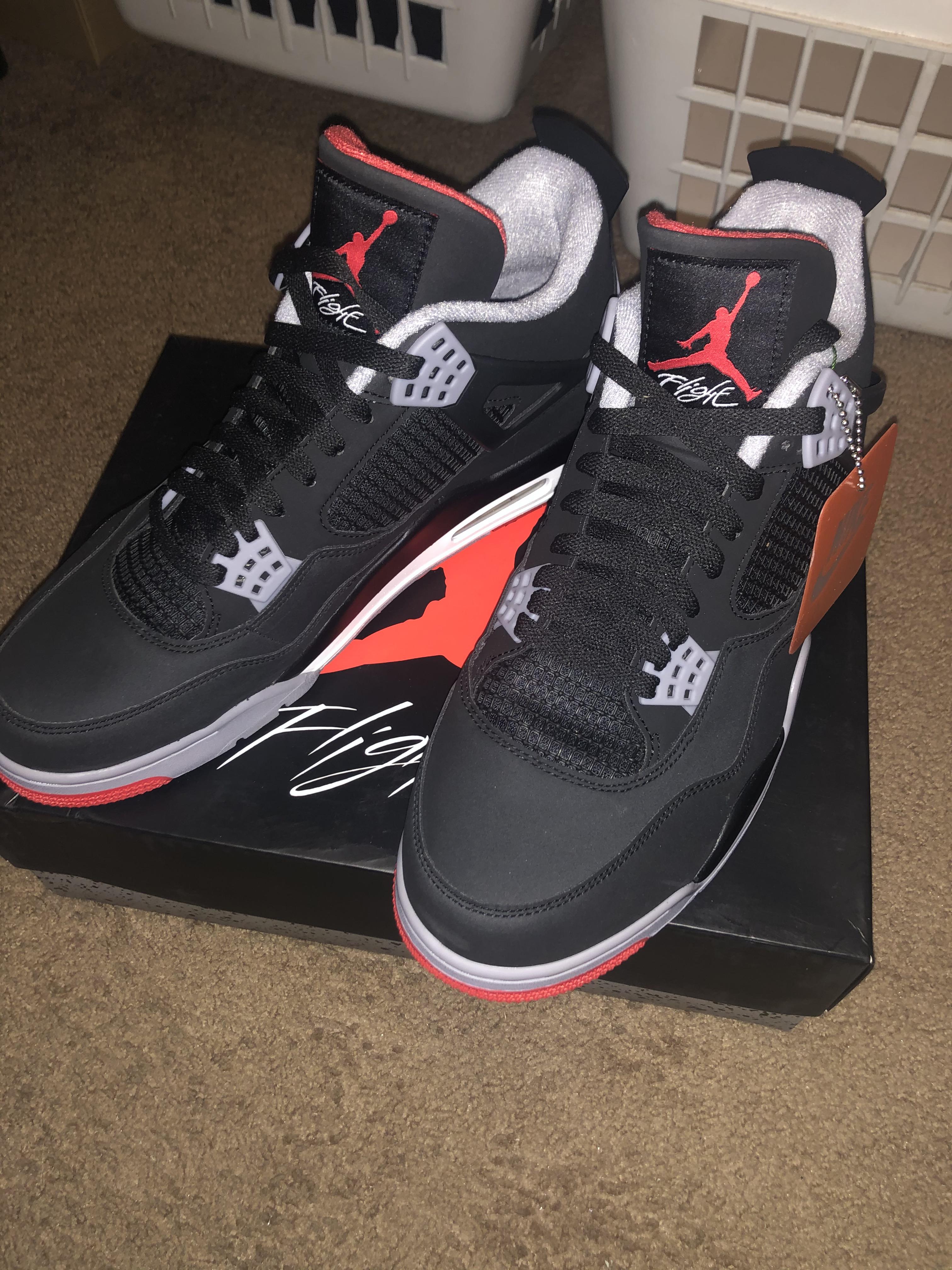 I swear the Jordan Retro 4 Breds hit so much harder in person r/Sneakers