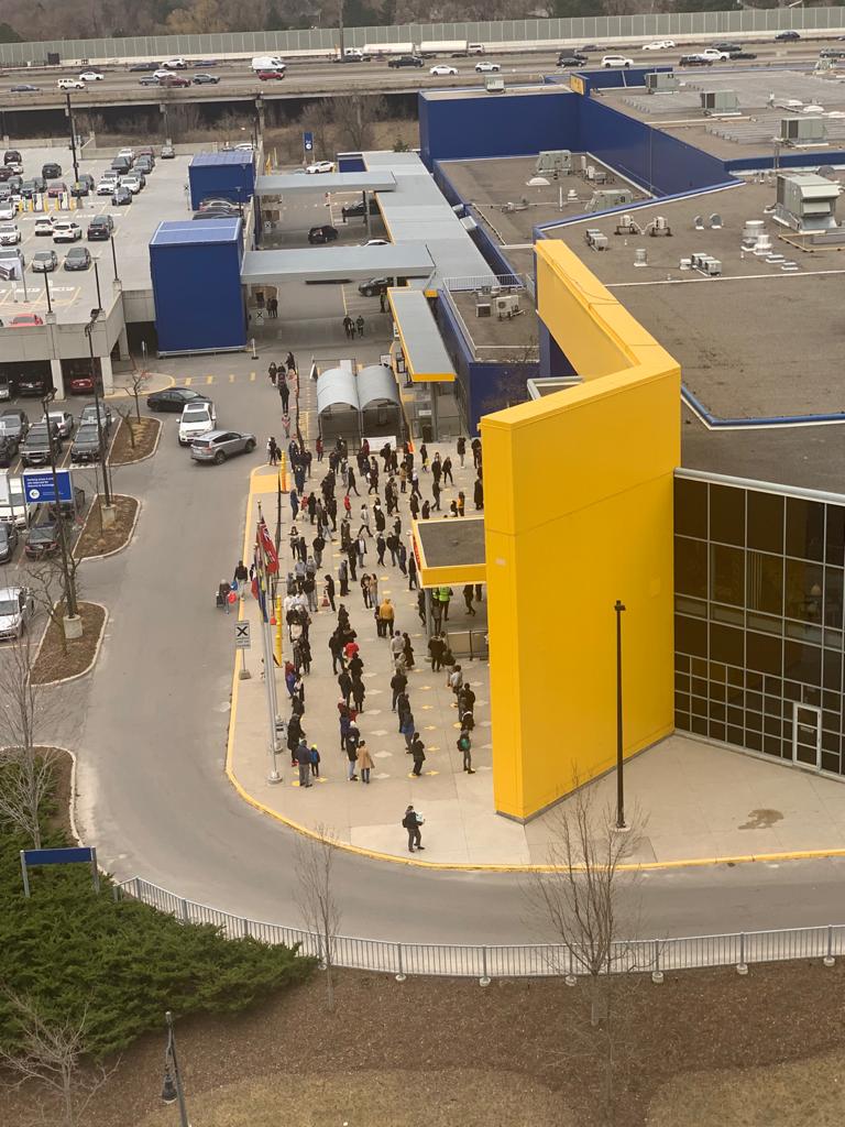 Just another day shopping at IKEA (taken from my balcony) r/ontario