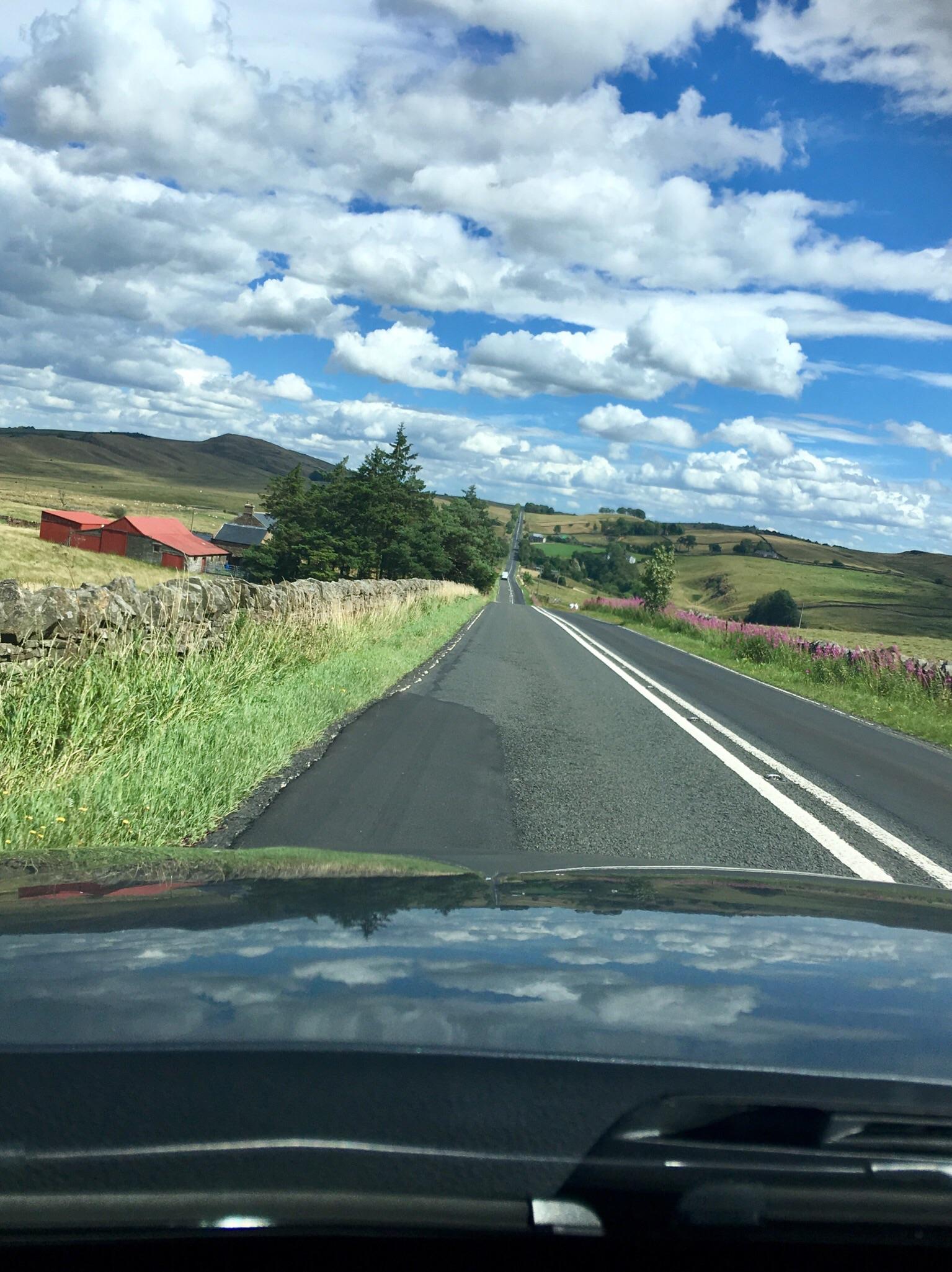 Surely the longest straight stretch of A road? I present the B6318. r