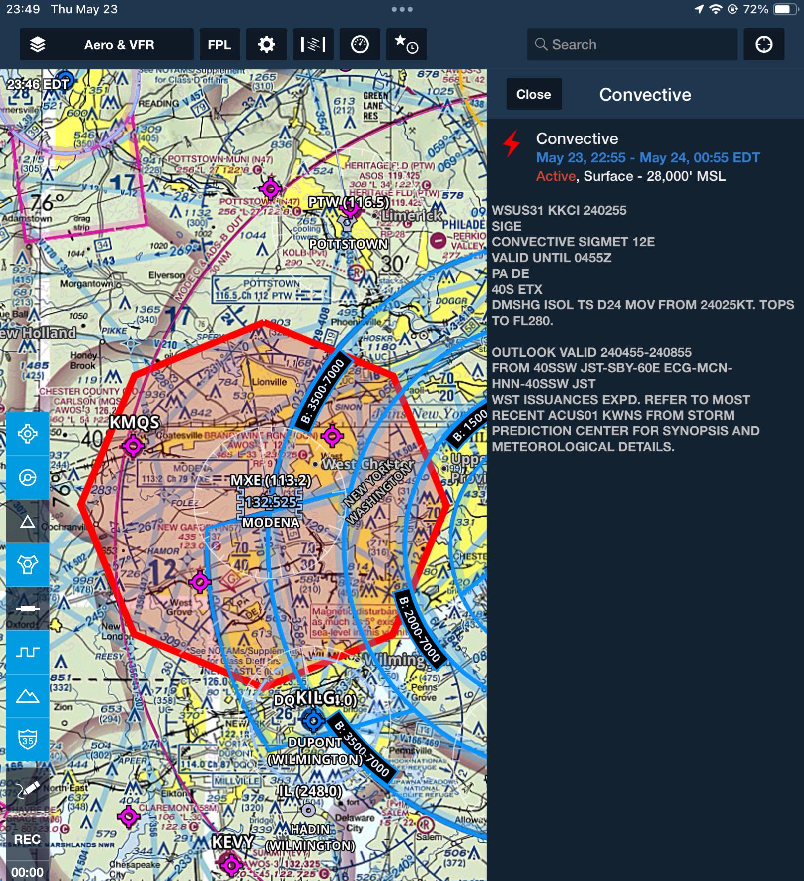 Octagon convective sigmet? r/flying