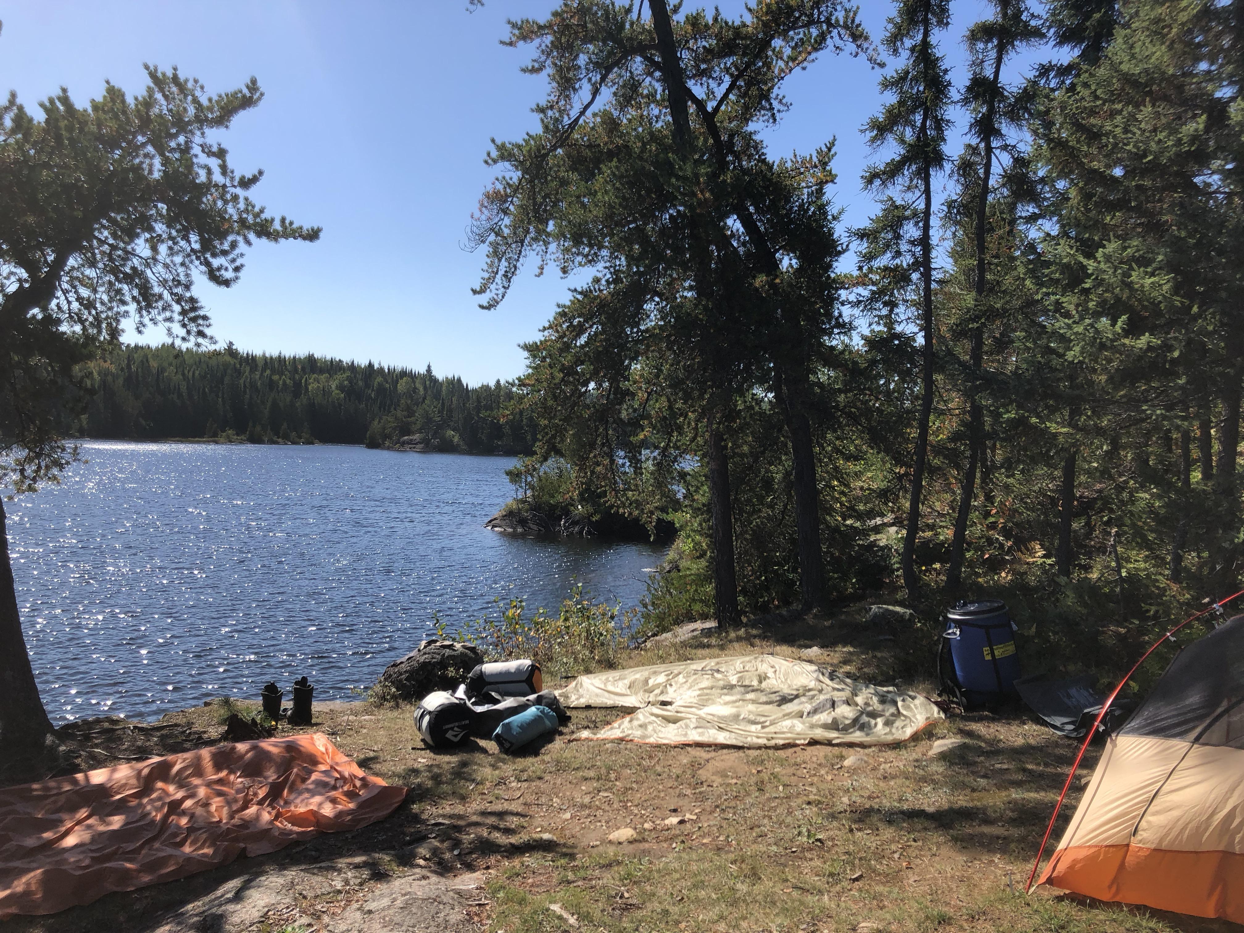 One of our sites during a canoe trip in the Boundery Waters (northern