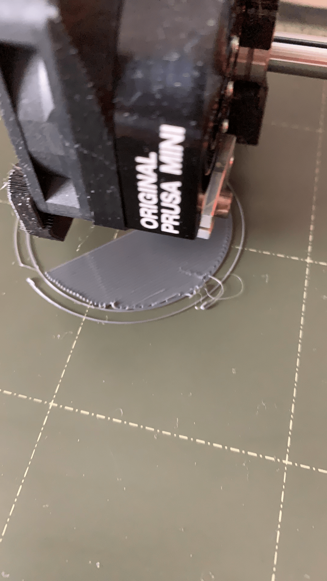 Print keeps messing up like this. I hear clicking very rarely, tried to