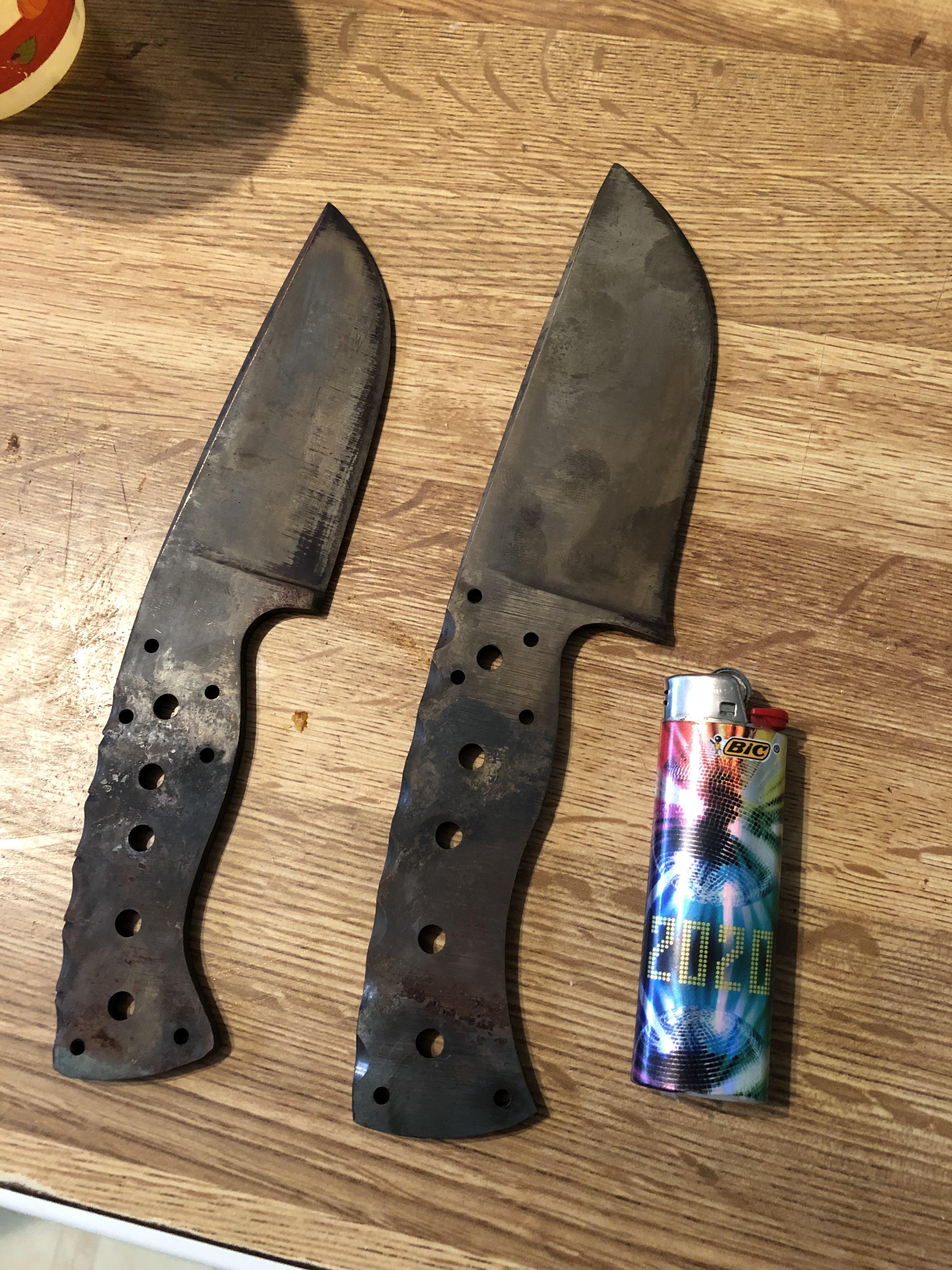 2 more out of Temper. I'm thinking paper Micarta scales on these 🔥🔥🔥