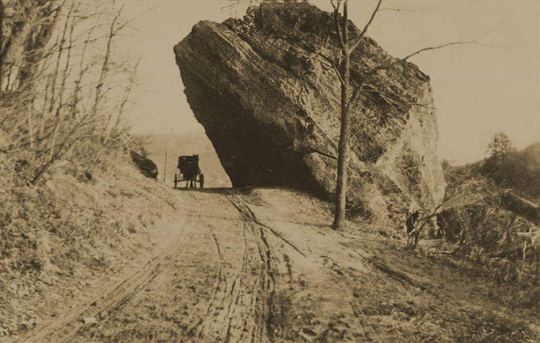 Hocking Hills in Hocking County, Ohio, 1908 r/OldSchoolCool